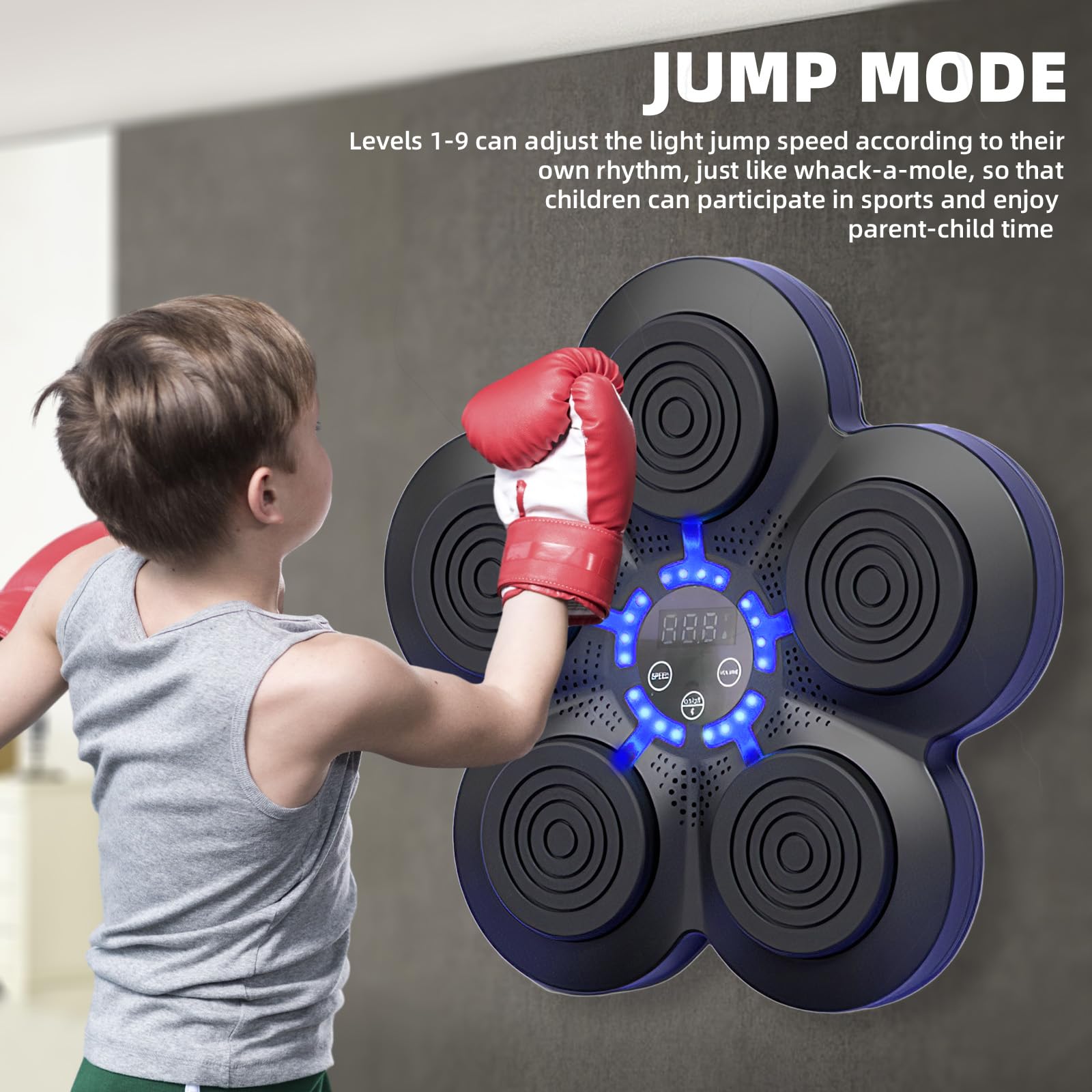 OBEST Music Boxing Machine, elektronische led-boksmachine, met