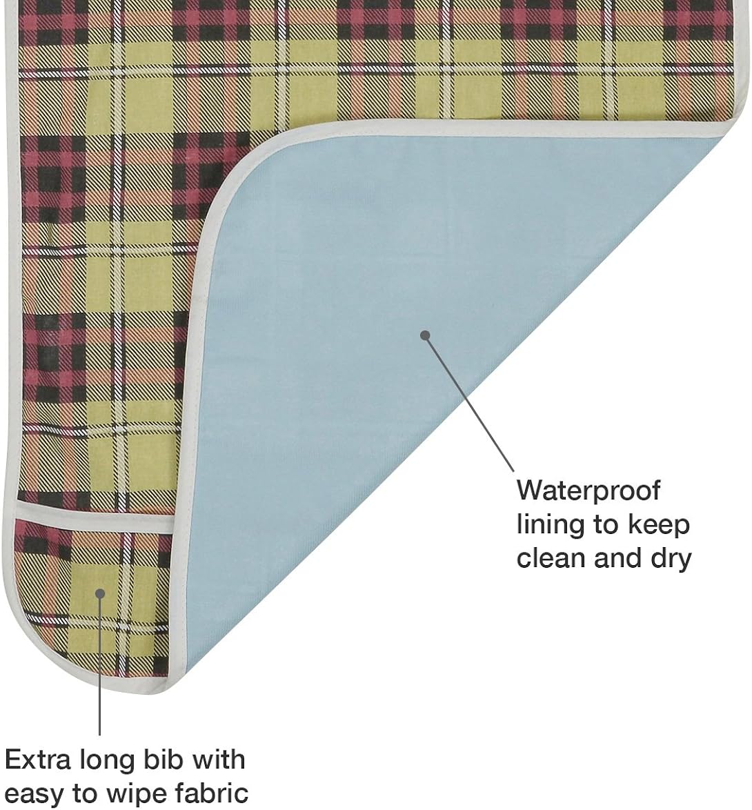 Tор Rаtеd Modaliv Adult Bibs (3 Pack) - Reusable Clothing Protector - Waterproof - Crumb Catcher - Machine Washable