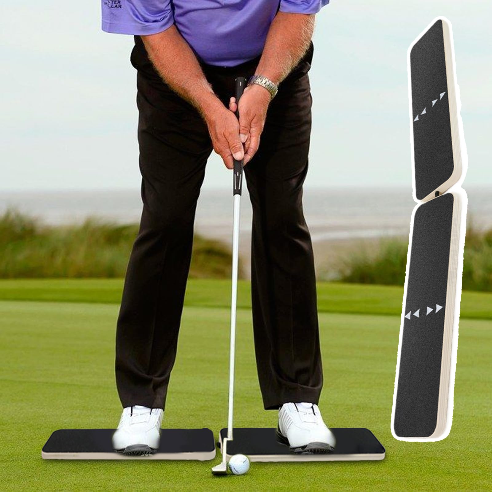 Tavola di Equilibrio Golf - di Allenamento con Tavola per Spostare Il Peso | Allenatore di e Swing Migliorando la Stabilità e Prevenendo Il Riversamento per | Allenatore Velocità Oscillazione Attrezzatura Colpi Sport Esterno Migliora Stabilità Prevenire I