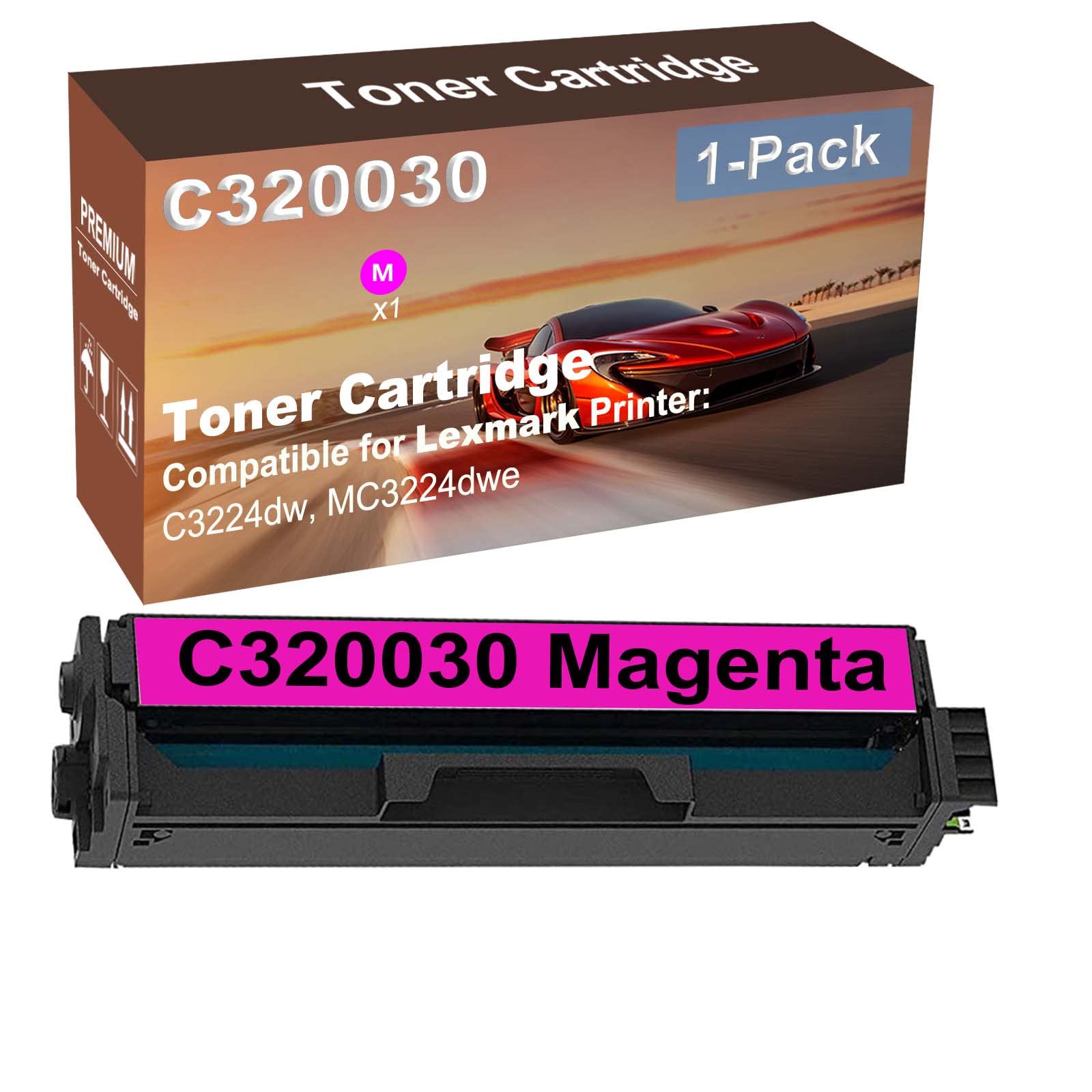 1-Pack (Magenta) Compatible High Yield C320030 Laser Printer Toner Cartridge Used for C3224dw, MC3224dwe Printer