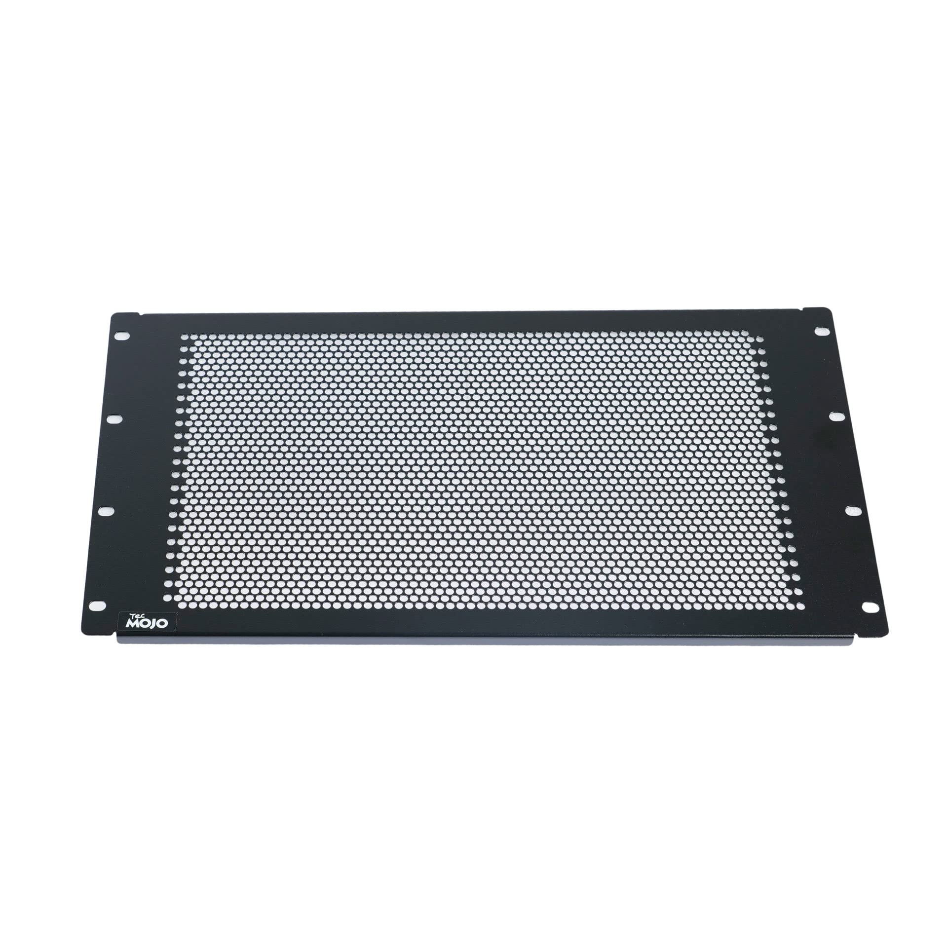 Tecmojo Rack Mount Blank Panel 1U-8U Black (6U Vented)