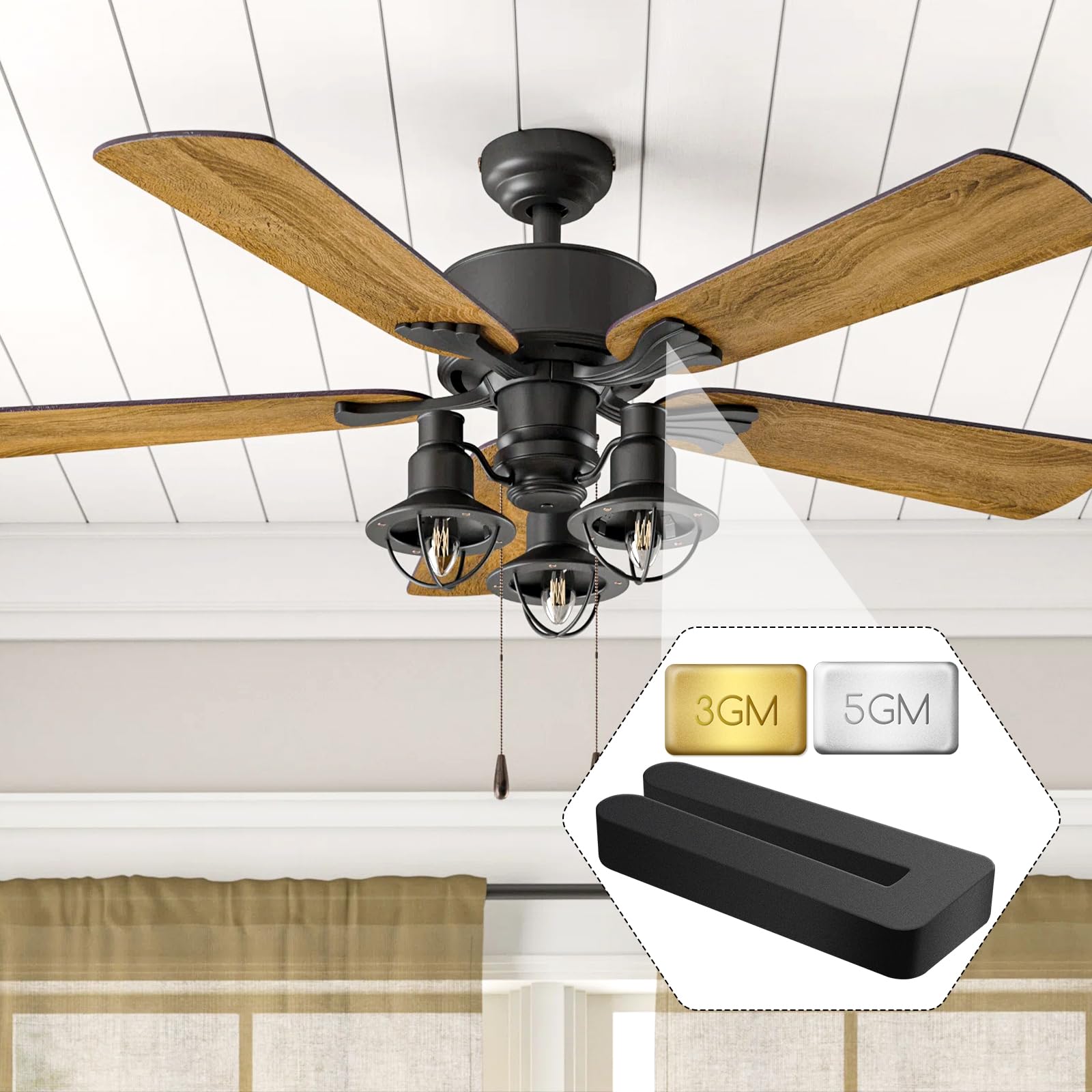 ceiling fan balancing kit weights application