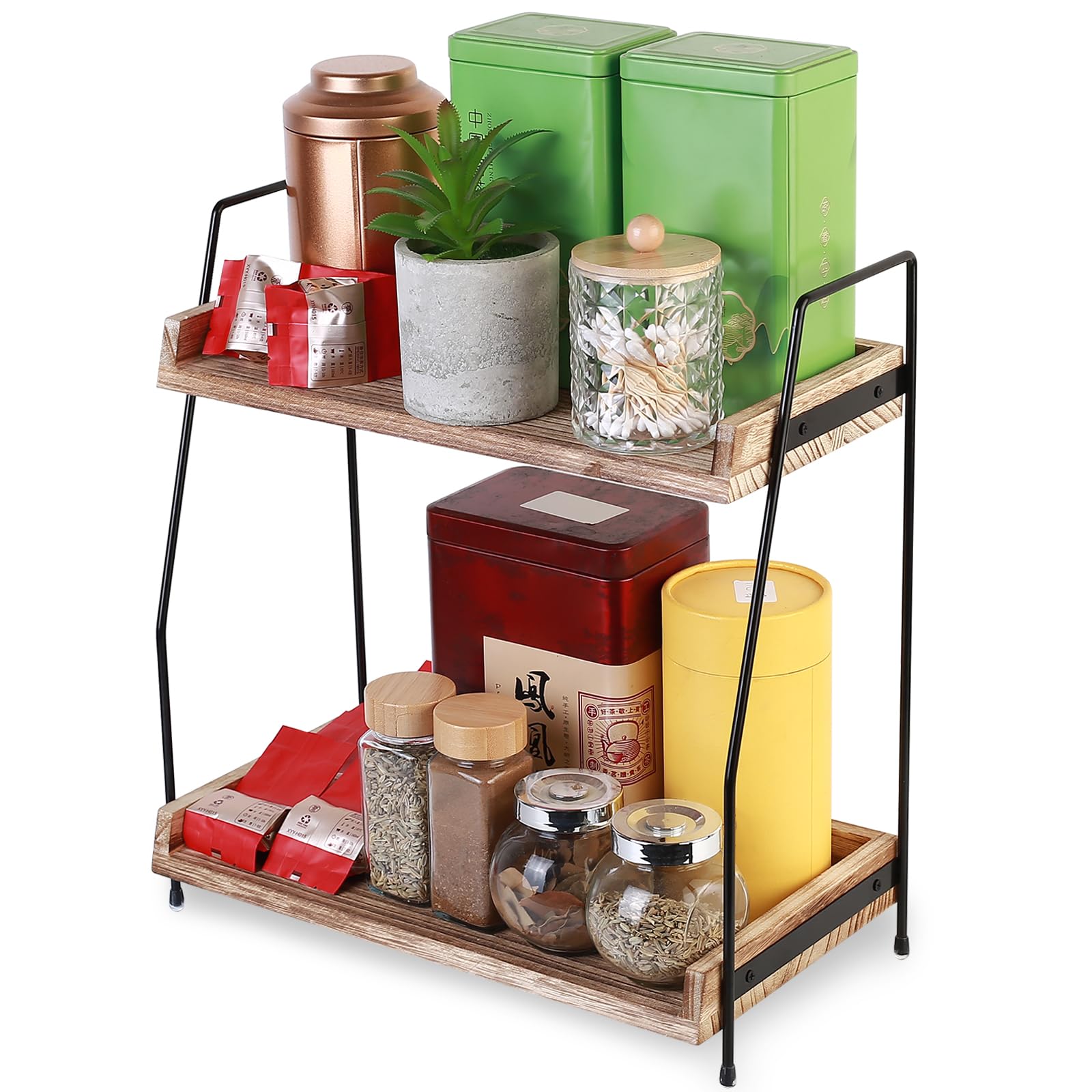 Homode Keukenaanrecht Organizer Hoekplank, Badkamer Counter Organizer, 3 Tier Counter Plank Ruimtebesparende Organisatie voor Keuken Aanrecht, Kruidenrek, Koffiebar, Over Spoelbak, Rustiek Bruin Homode Keukenaanrecht Organizer Hoekplank, Badkamer Counter Organizer, 3 Tier Counter Plank Ruimtebesparende Organisatie voor Keuken Aanrecht, Kruidenrek, Koffiebar, Over Spoelbak, Rustiek Bruin