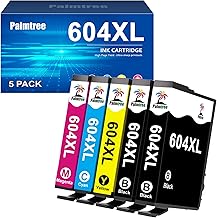 Palmtree 604XL Cartouches compatibles pour epson 604 pour Cartouche Encre XP 2200 XP-2205 XP-3200 XP-3205 XP-4200 XP-4205,Workforce WF-2910DWF WF-2930DWF WF-2935DWF (2Noir 1Cyan 1Jaune 1Magenta)