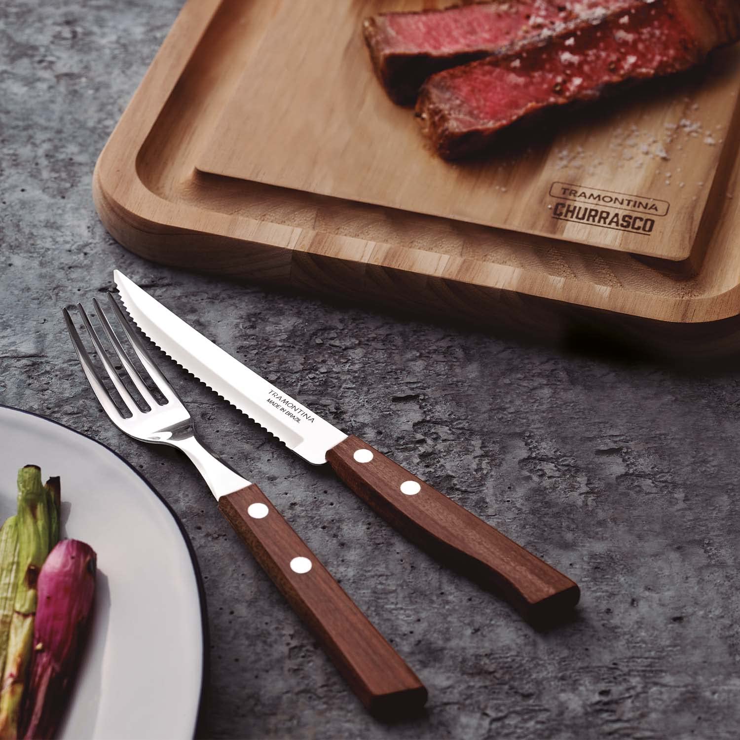 Tramontina Set Posate per Carne/BBQ 12 pezzi