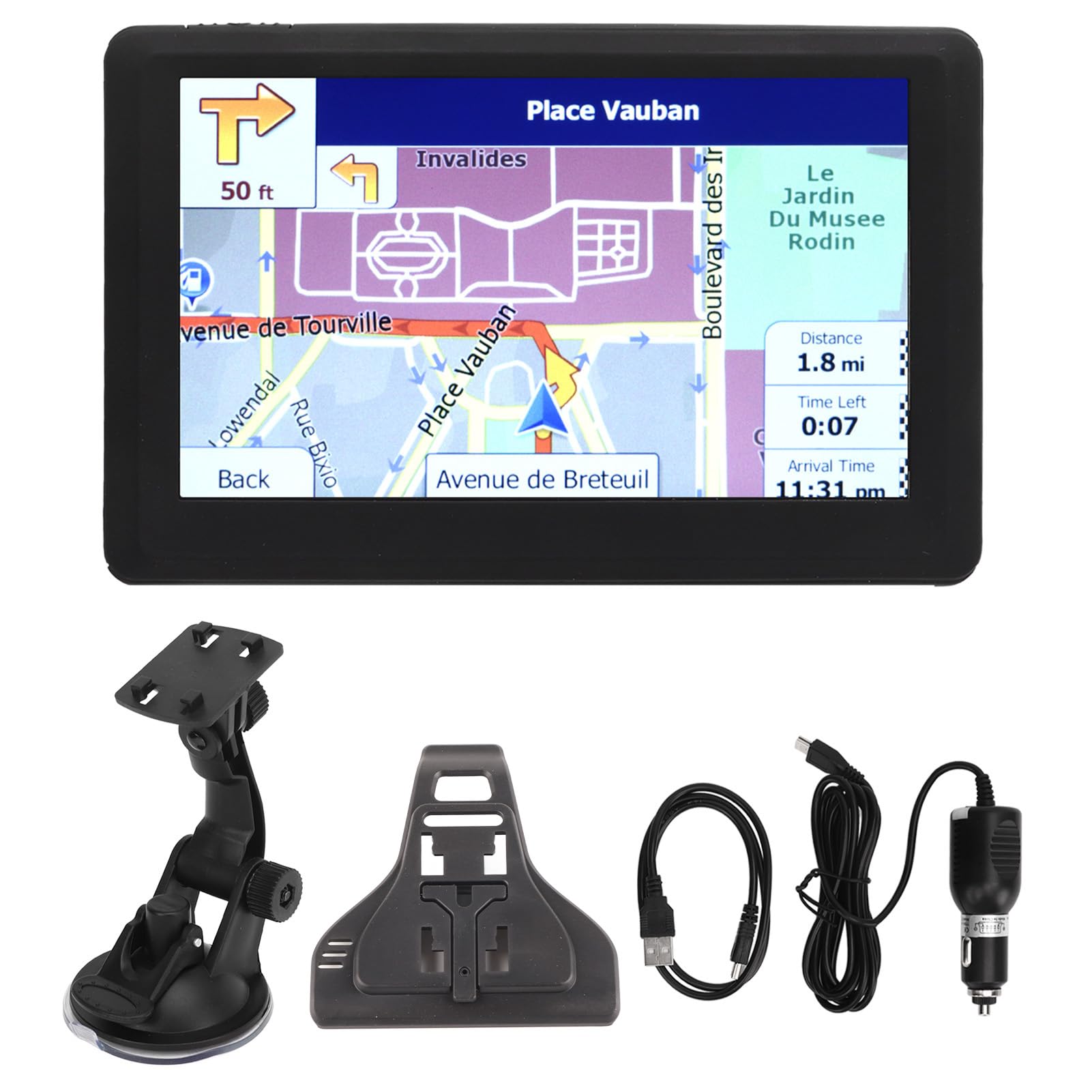 Navigatore GPS Universale 5 Pollici - Per Auto E Camion, Mappe Europa, Traffico In Tempo Reale, Touch Screen - Foto 4