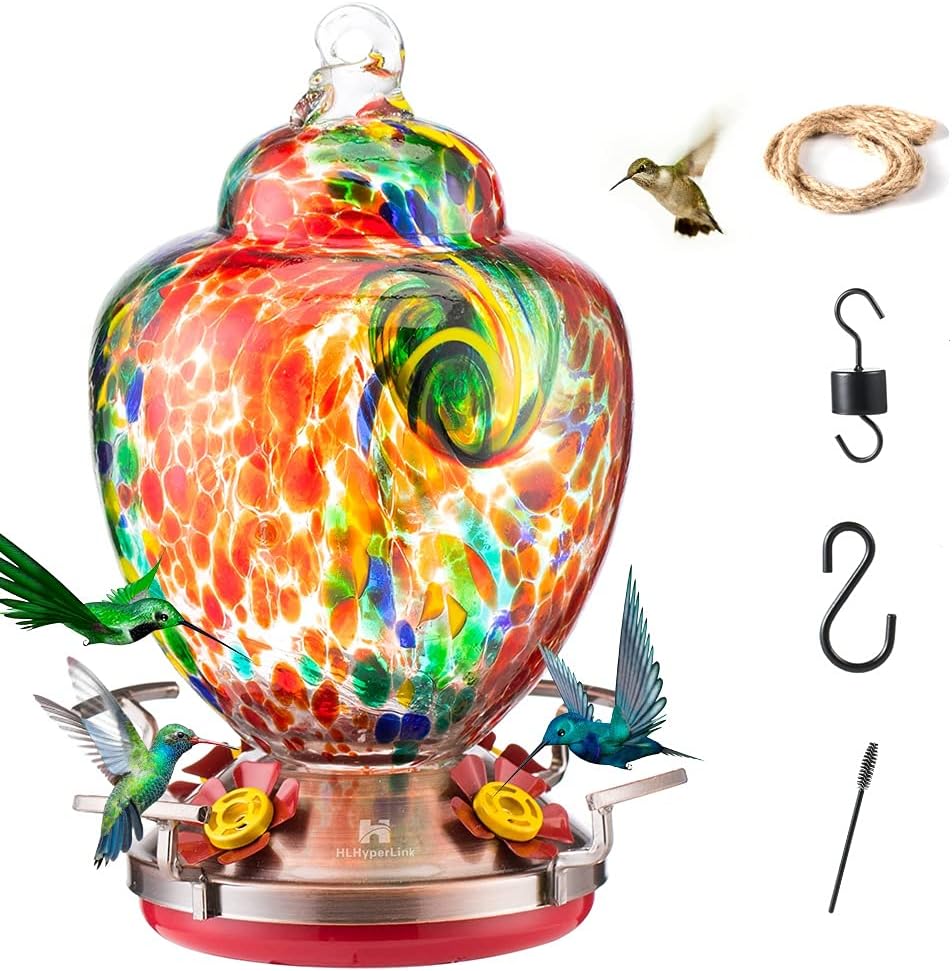 HLHyperLink Hummingbird Feeders for Outdoors Hummingbird