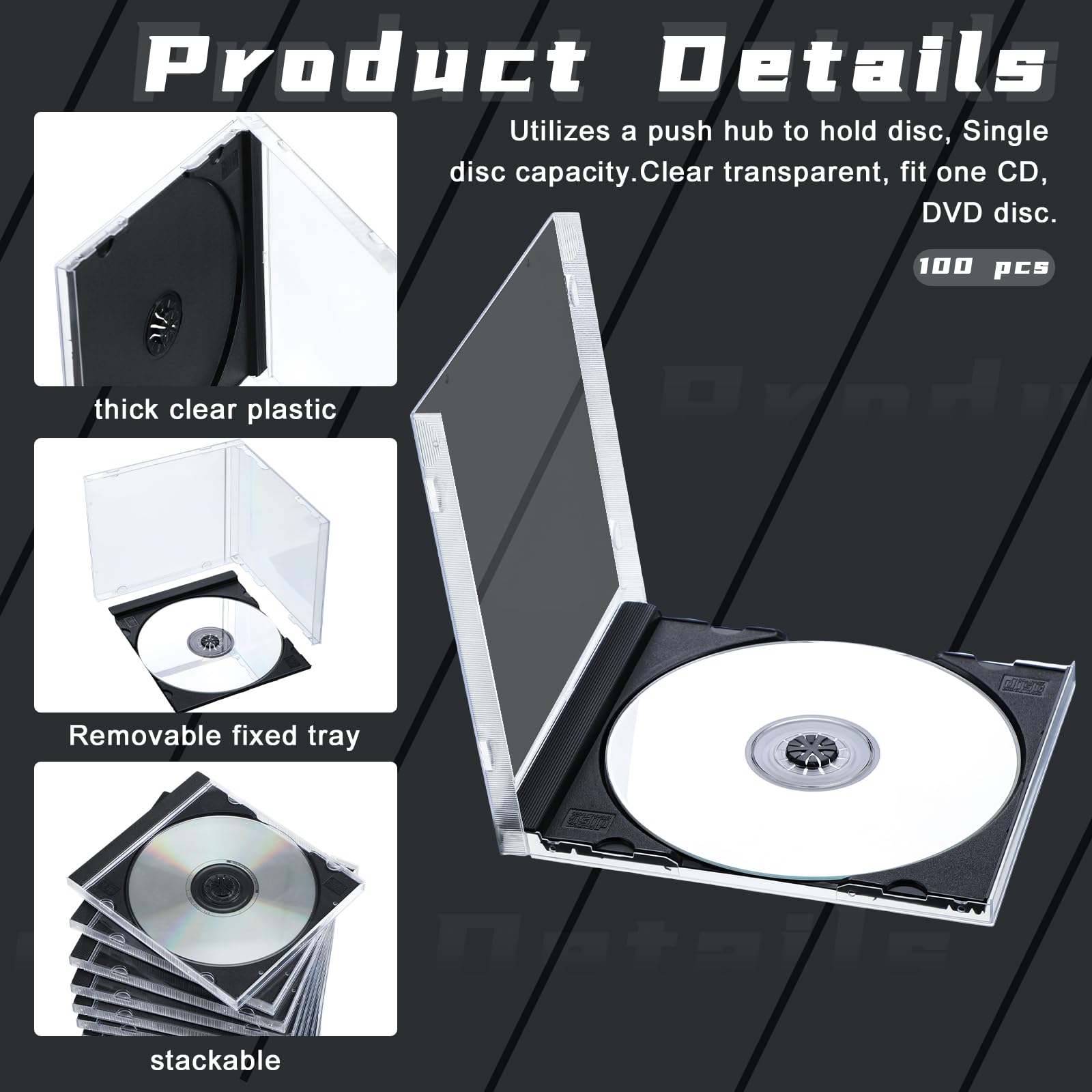 Waive DVD 「CASE OF Waive」 Polyline 7-Disc VERSApak 27mm Spine DVD Case - Black (60 Pack) PY
