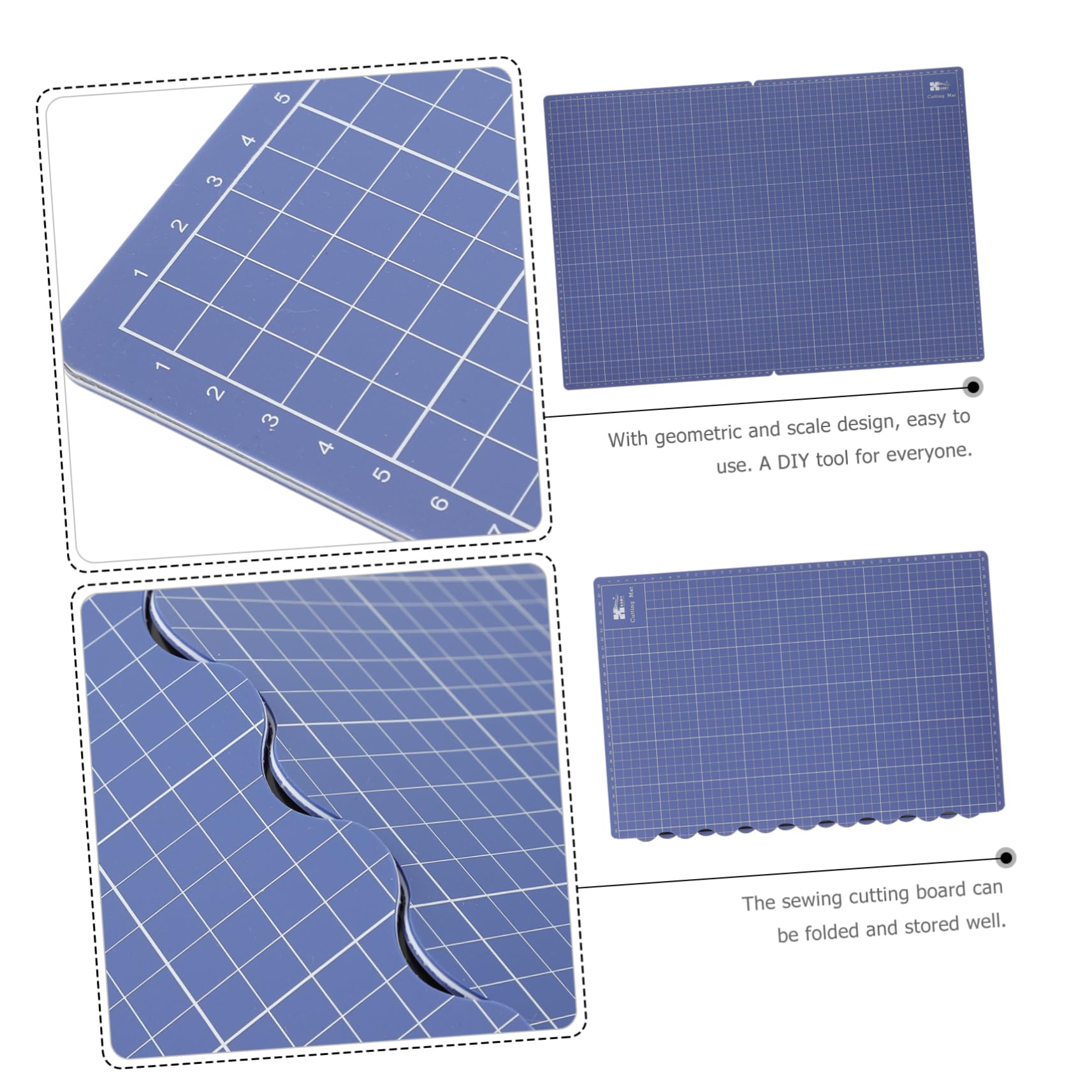 Uonlytech Tappetino Da Taglio Per Scrapbooking Tappetino Portatile Pieghevole Per Lavori Artigianali Auto-riparante