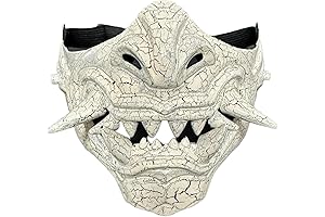 Japanese Oni Mask: Half-Face Shield of the Demon