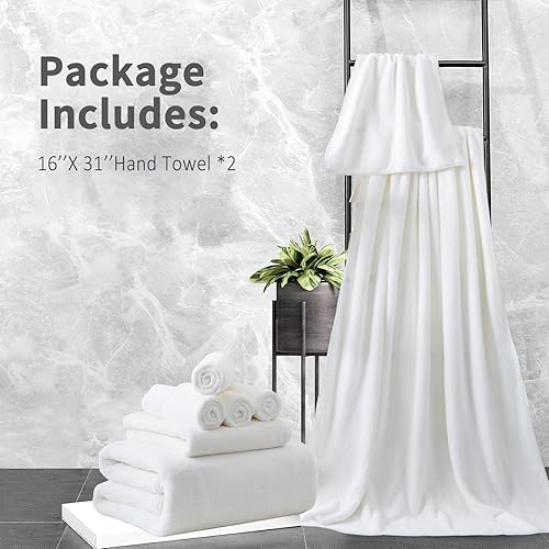 Vista 204 de Juego de toallas de microfibra de 8 piezas, 2 toallas de baño, 2 toallas de mano, 4 toallas pequeñas, toalla de baño extra grande para baño, hotel