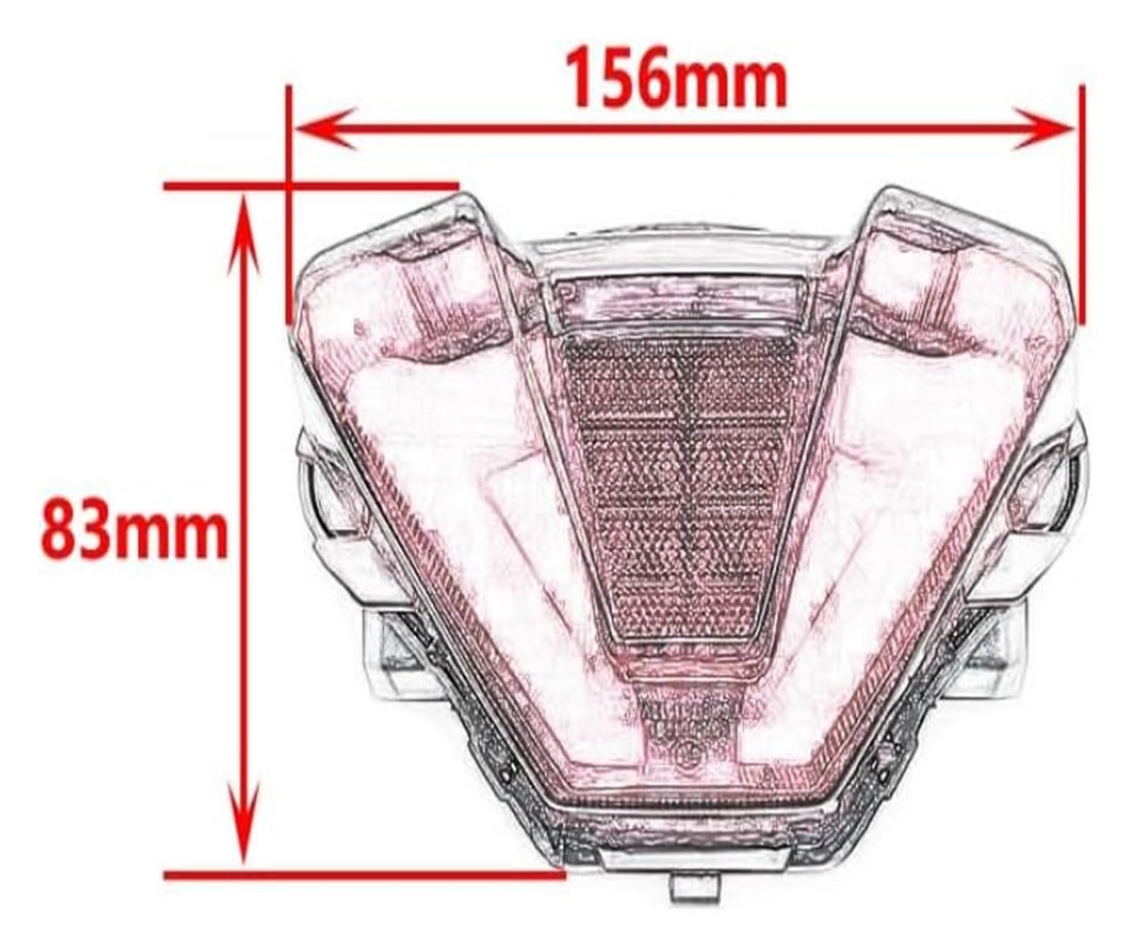 Para Yamaha Para MT-07 2018-2023 Motocicleta Modificada Piloto Trasero De Freno Intermitente Luces Traseras Integradas Luz Trasera LED Moto Intermitentes Indicadores | Color2