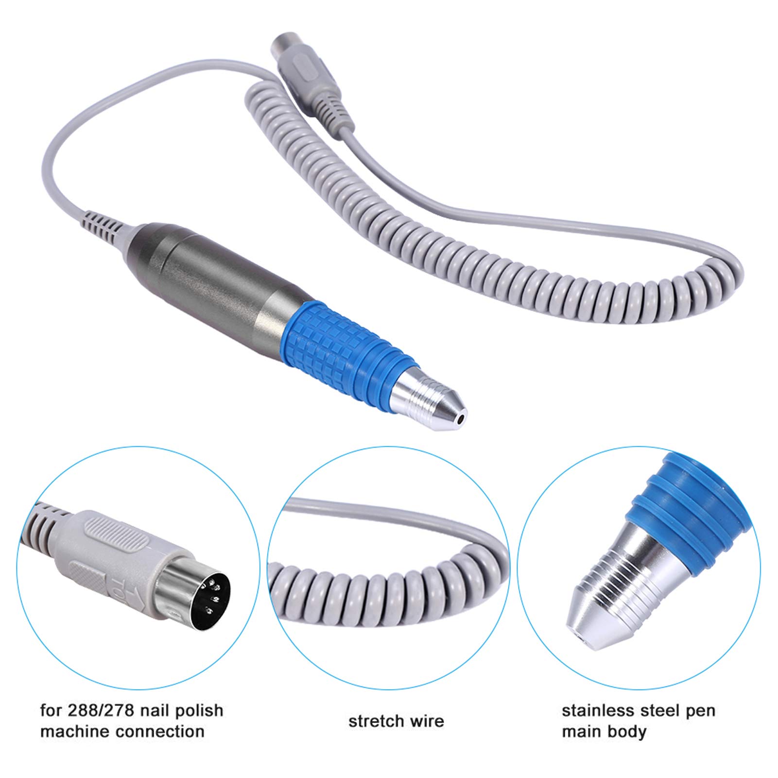 Maniglia per trapano, Filfeel polacco trapano attrezzature smalto Manipolo per la macchina del chiodo manicure elettrico penna per unghie penna strumenti polacco trapano