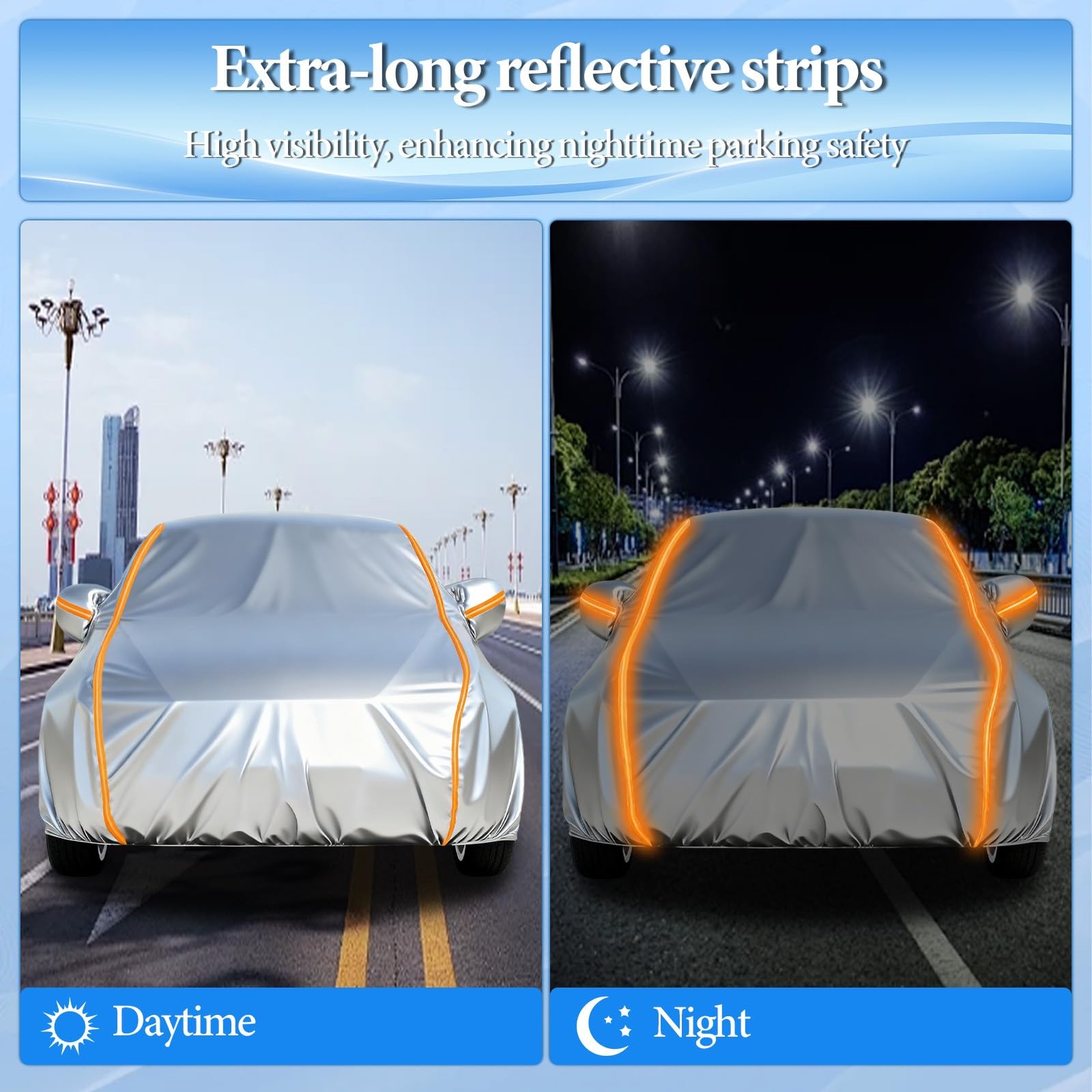 Fundas De Coche para Ford Transit Custom Nugget/Kombi L1 Van 2023-2025, Anti-UV, Resistente Al Polvo Lluvia Nieve protección para Todo Tipo de Clima
