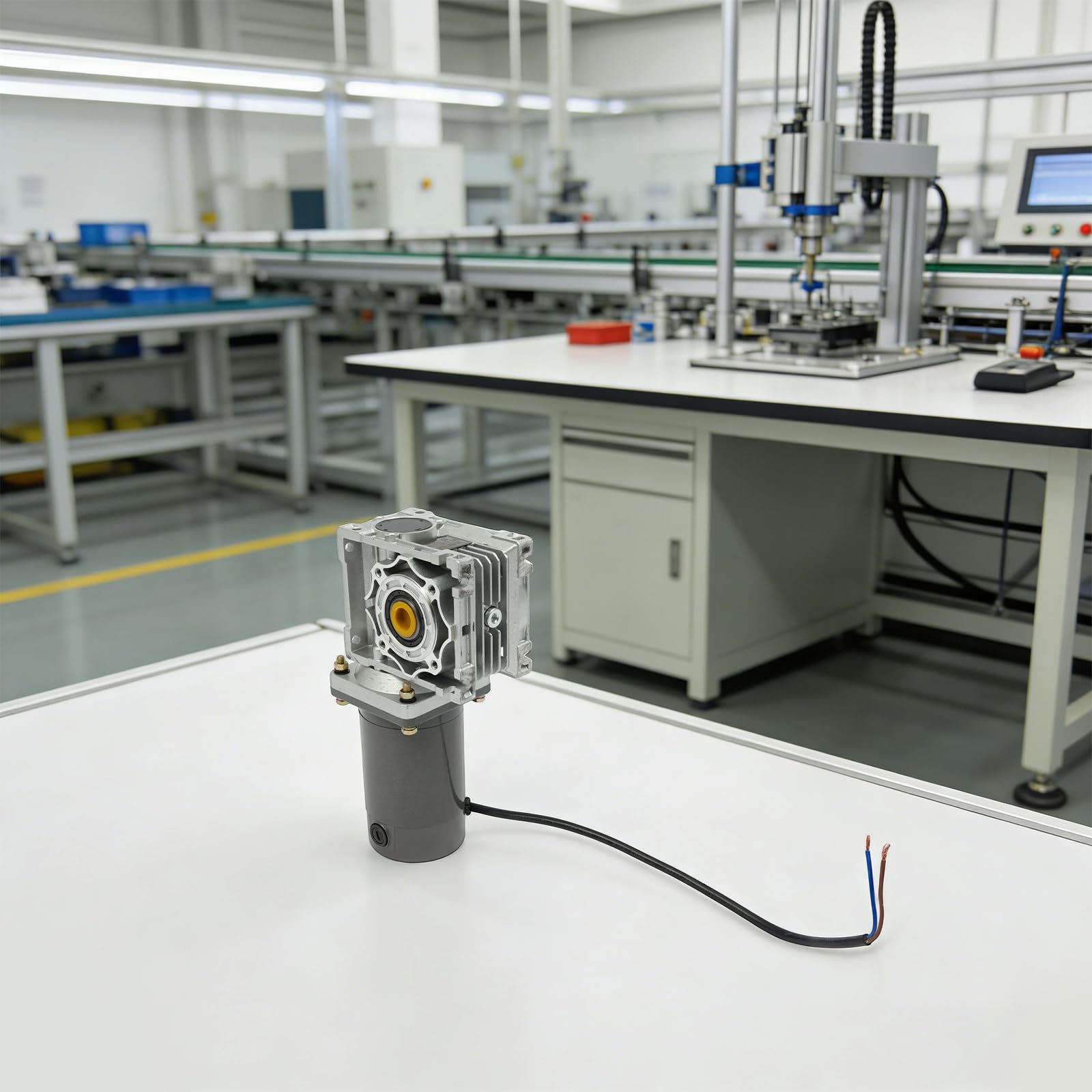 Schneckengetriebemotor DC-12V 120W 1800RPM Selbstsperrfunktion