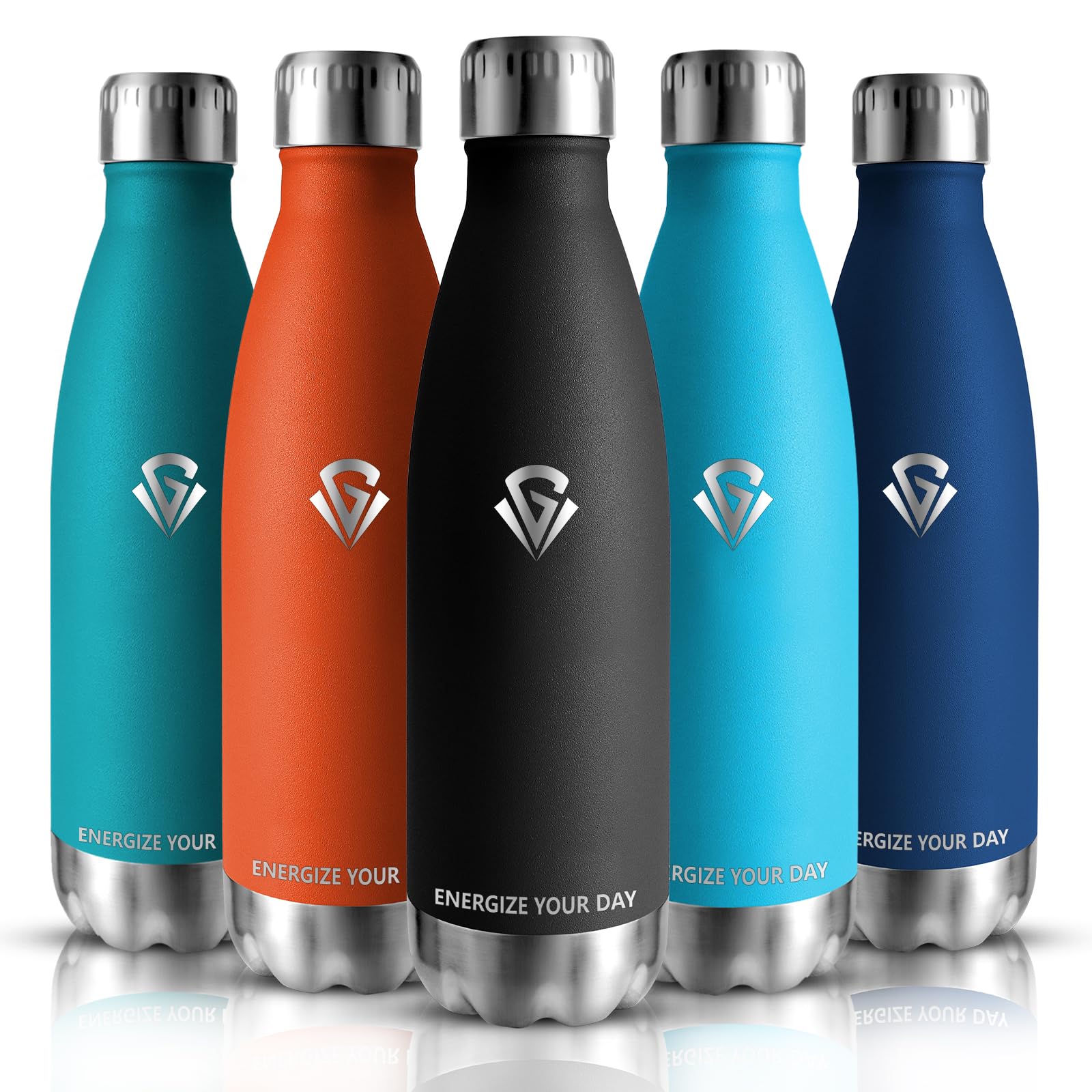 Grsta Trinkflasche Edelstahl - 750ml - Trinkflasche Sport, Auslaufsicher, Thermosflasche BPA-frei, Wasserflasche fur Sport, Fitness, Outdoor, Gym