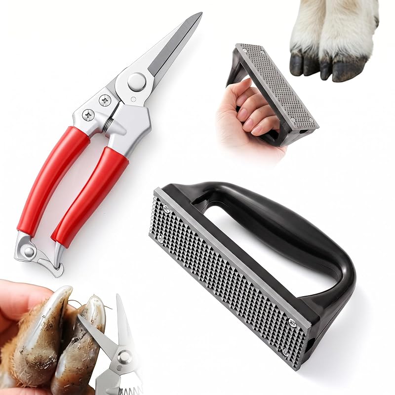Kit de aparadores de cascos para cabras com grosa Lanties, 2 peças