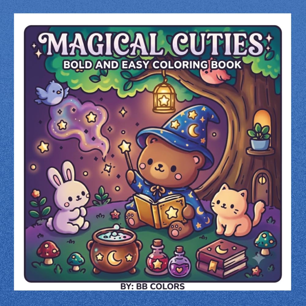 MAGICAL CUTIES: BOLD AND EASY COLORING BOOK
