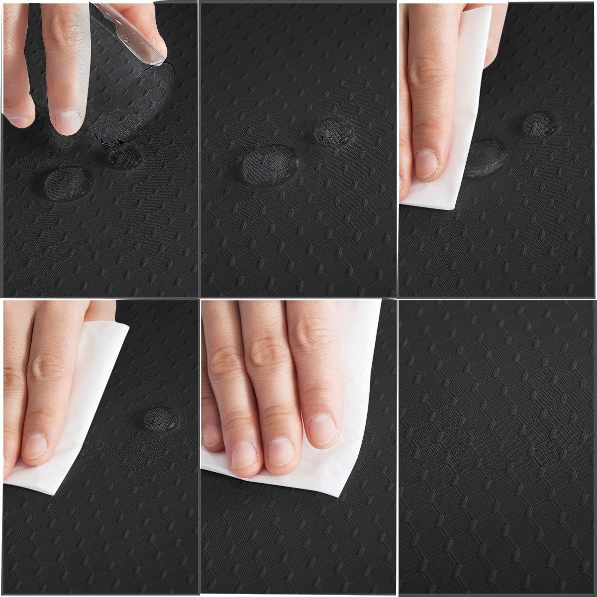 JUCFHY Jacquard Morrocan Rectangle Table Cloth Oil-Proof Spill-Proof and Water Resistance Tablecloth,Decorative Fabric Table Cover for Outdoor and Indoor Use,60 x 144 Inch,Black