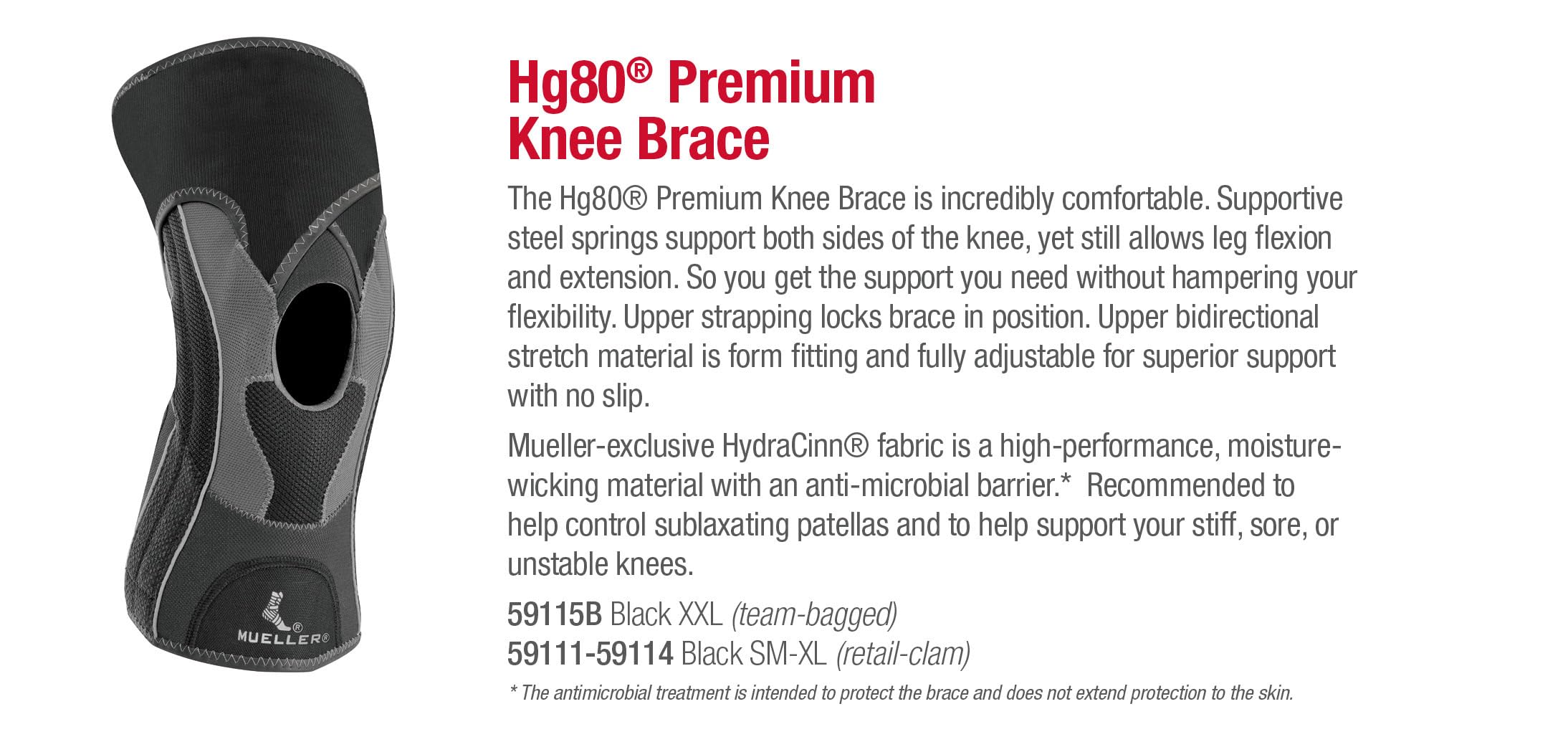 Mueller Hg80 Premium Knee Brace - SS18