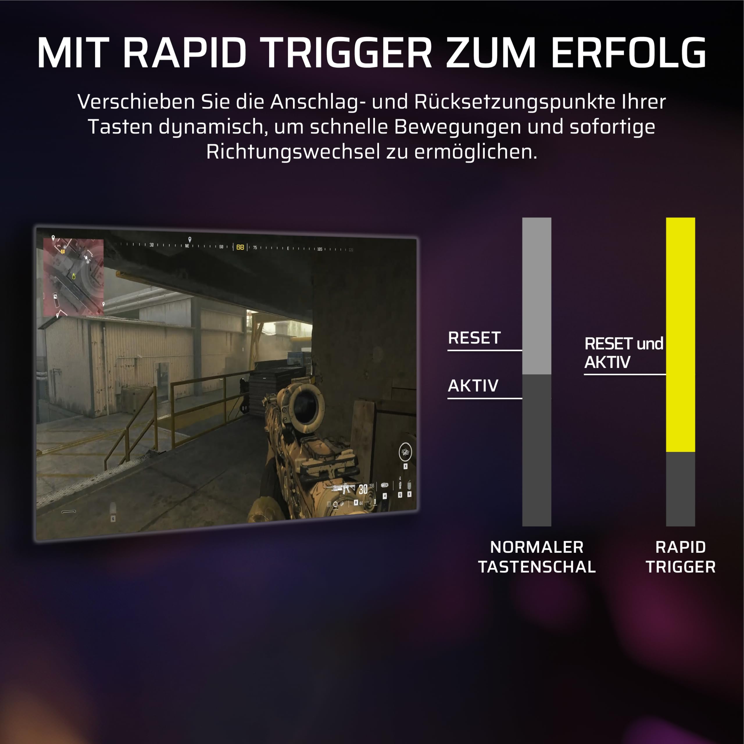Corsair MAKR PRO 75 Hall Effect Kabelgebundenes Gaming-Tastatur Mechanisch 75% MGX Hyperdrive-Schalter Dual-Auslösung Rapid-Trigger FlashTap SOCD 8000Hz Schwarz
