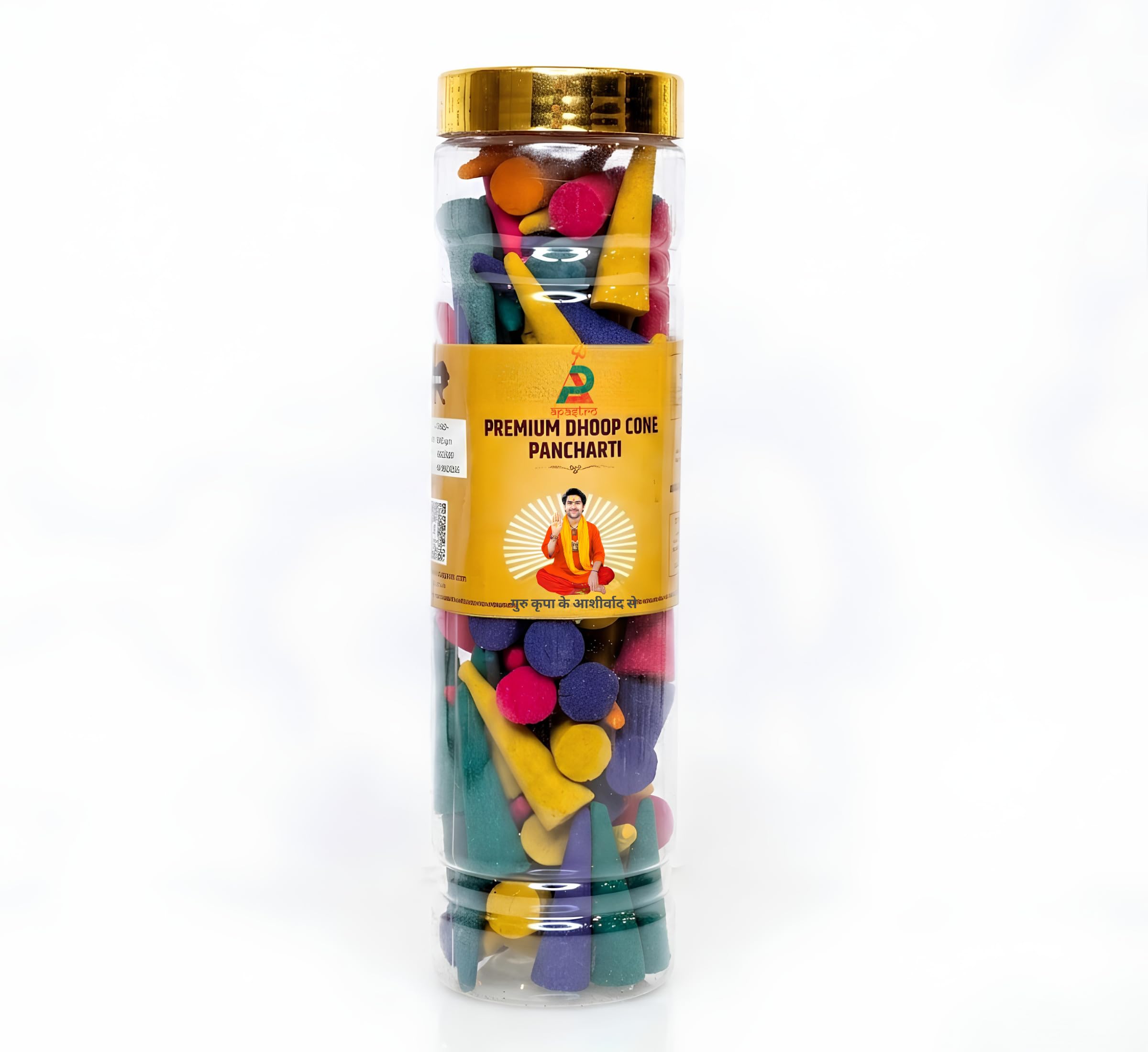 Premium Pancharti Dhoop Cone Jar Pack – Long Lasting Scented Incense Cones for Puja, Aarti, Mandir & Home Fragrance | Natural Aromatic Dhoop for Meditation, Yoga, Festivals & Daily Worship-image-26