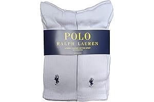Polo Ralph Lauren Men's Classic Ribbed Crew Socks, 6-Pack