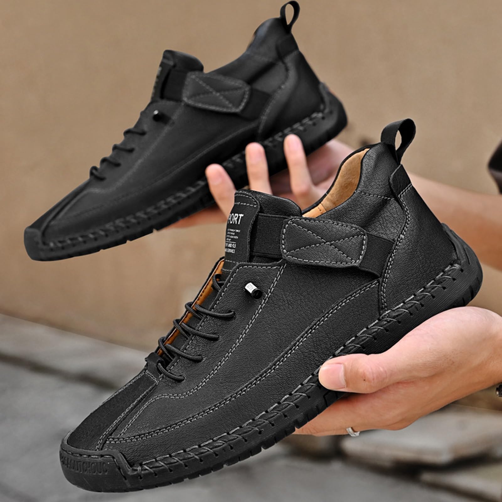 Leichte orthopädische Unisex-Wanderschuhe, Slip-On-Sneaker mit breiter Passform