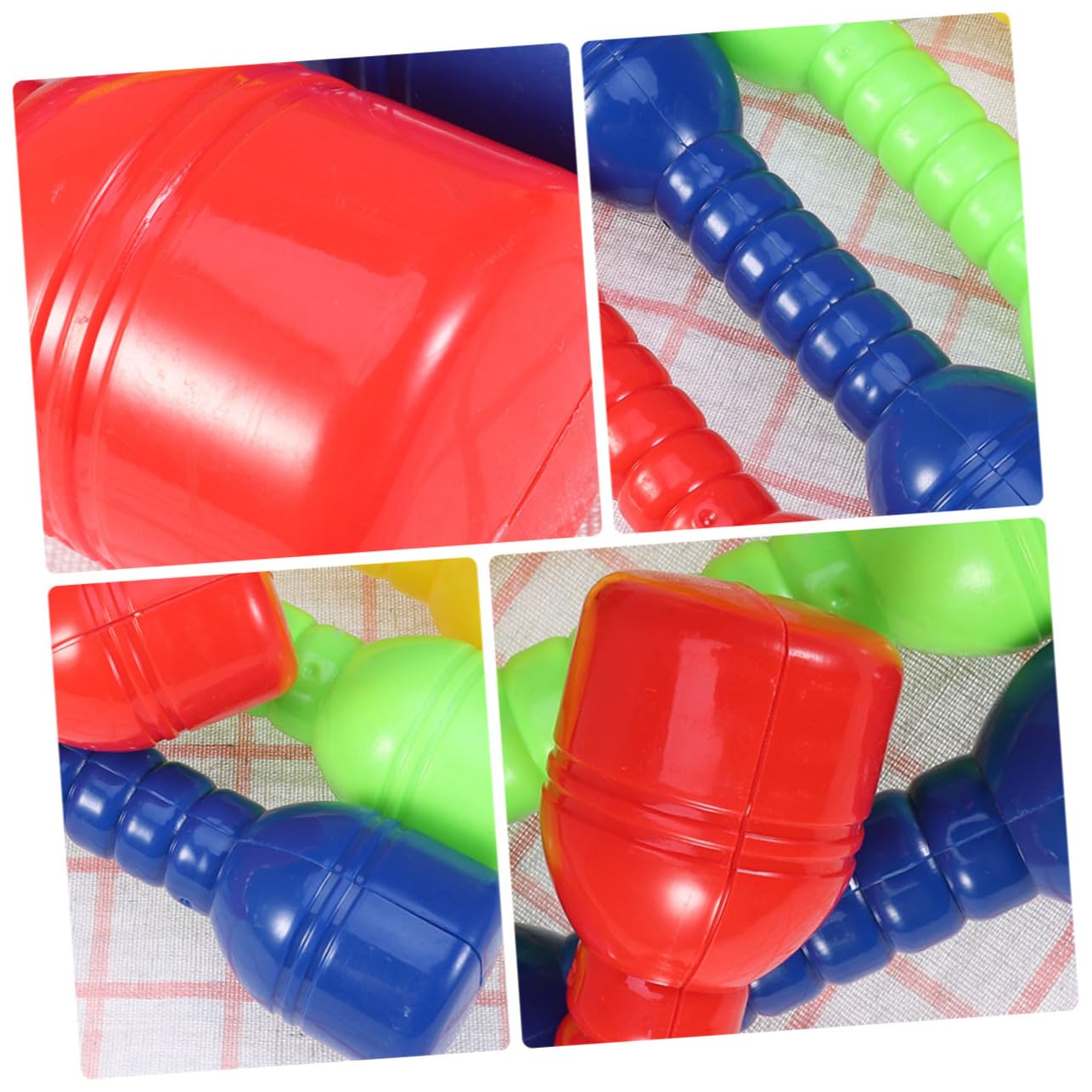 BRIGHTFUFU 4PCS Ergonomic Dumbbells for Lightweight Barbells for Morning Exercise for Kindergarten Fitness Promotes Coordination and Strength Training