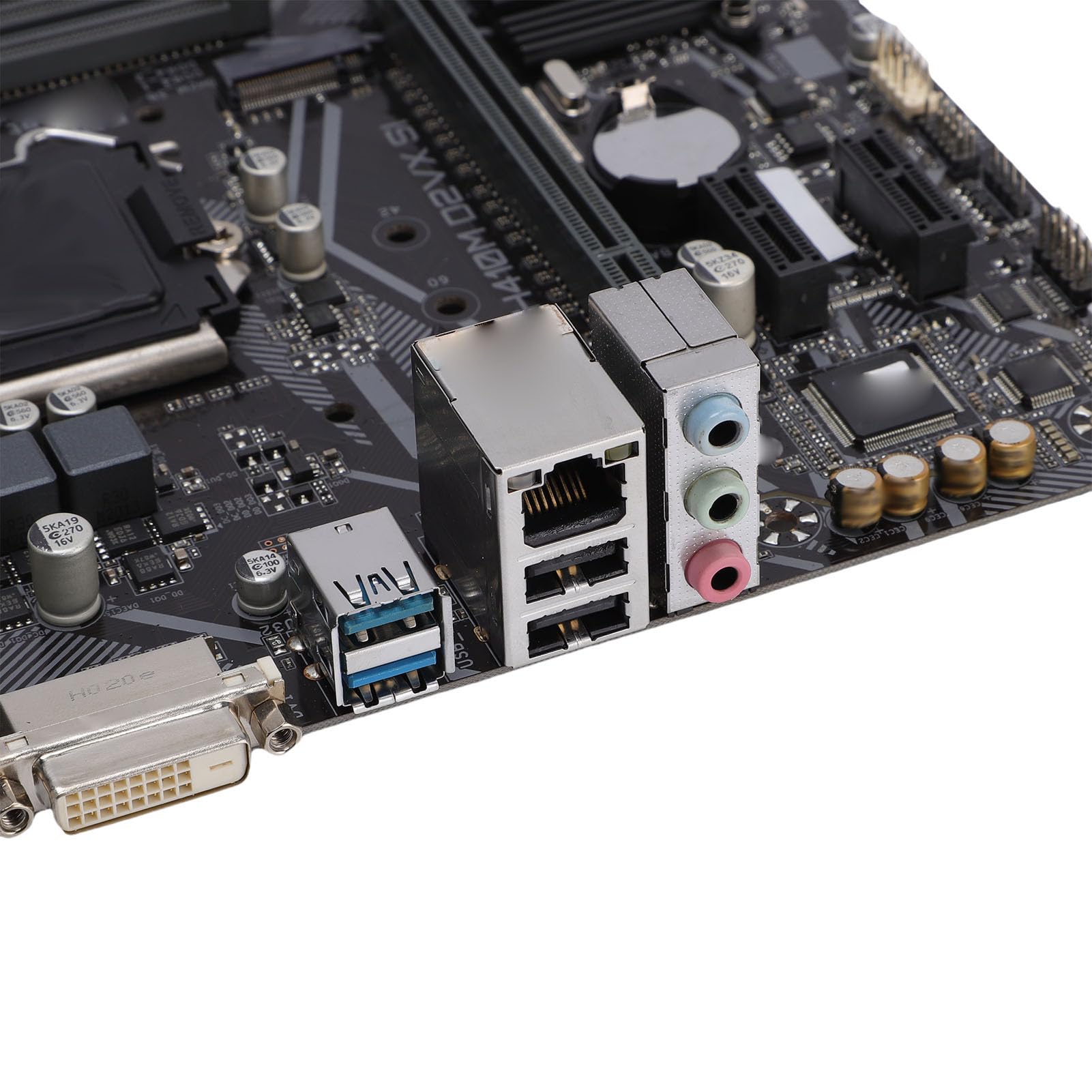 GOWENIC Płyta Główna Komputera H410M D2VX SI, Płyta Główna LGA 1200 DDR4 DIMM M ATX z Wyjściem DVI i VGA, Serial ATA III, USB 3.2, USB 2.0, Gniazdo PCIE X16