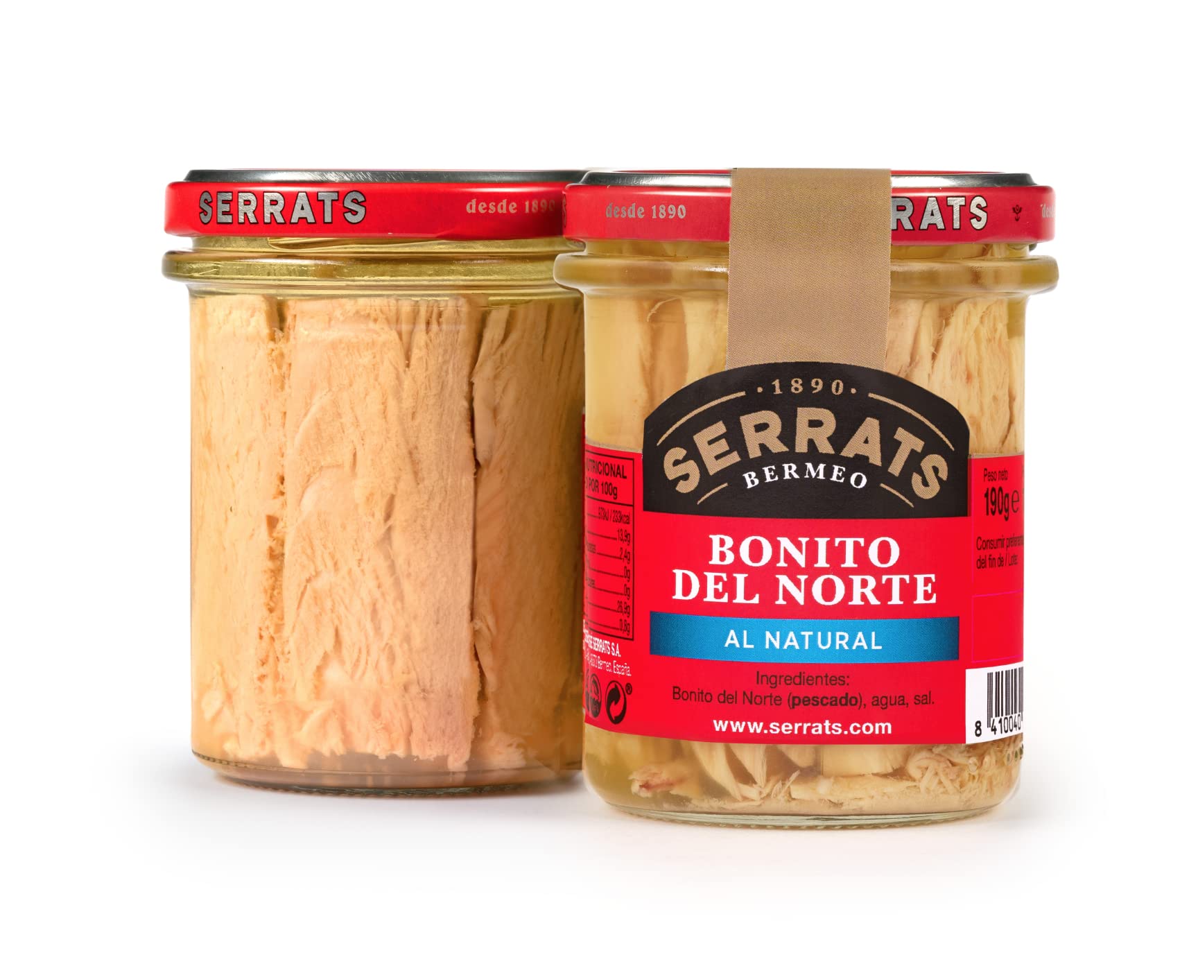 Conservas Serrats Bonito Del Norte al Natural 190g
