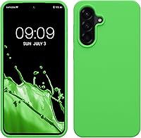 Vista 122 de kwmobile Funda compatible con Samsung Galaxy A52 / A52 5G / A52s 5G - Funda de Teléfono de Silicona TPU con Acabado Suave - Arrecife Azul