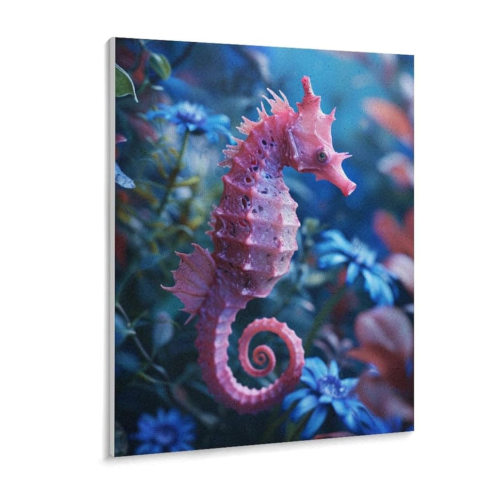 Amazon | 海の底のタツノオトシゴ 数字キットによる絵画 数字