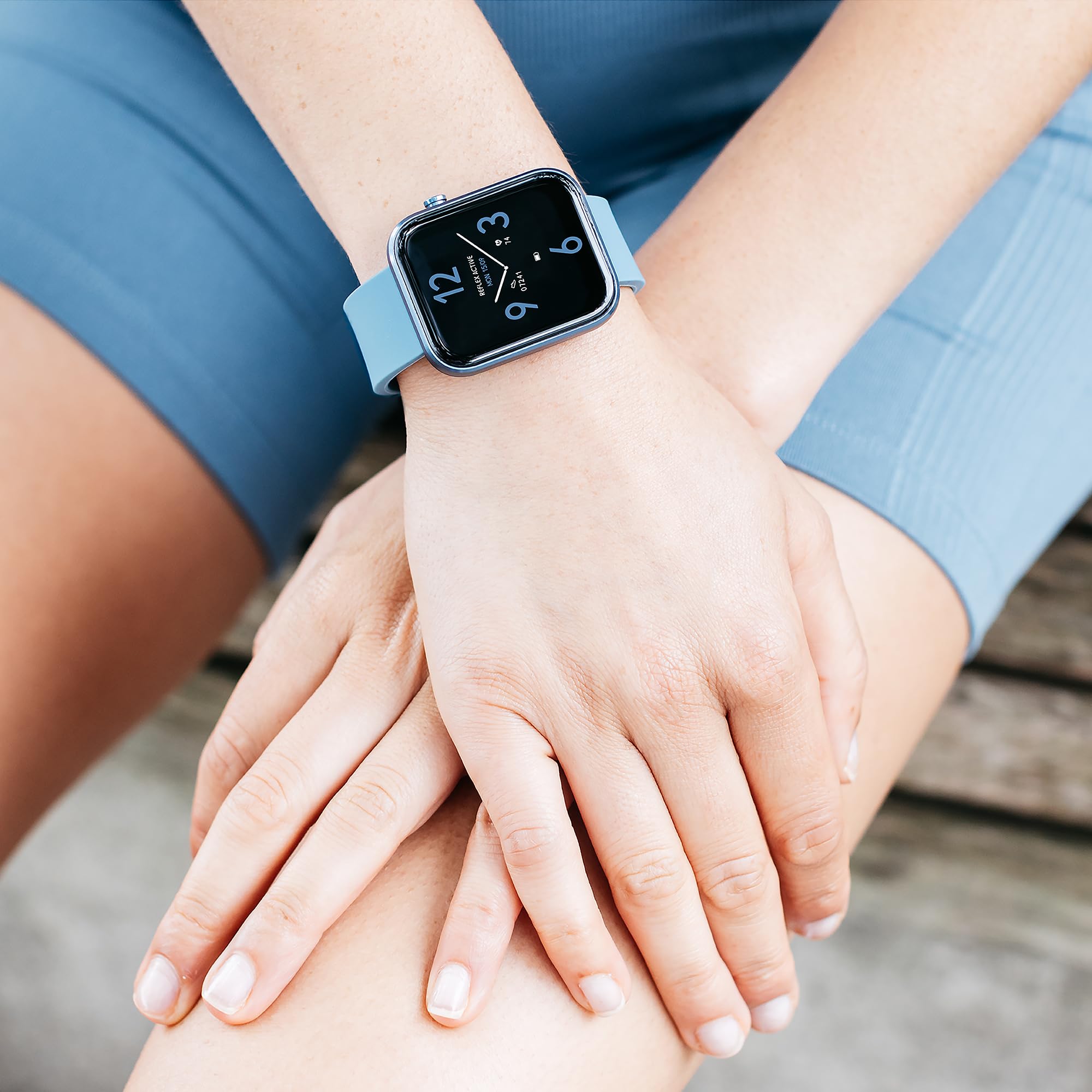 Reflex Active Montre connectée RA12-2153 Series 12 Bleue avec Suivi d'activité, Denim, Moderne