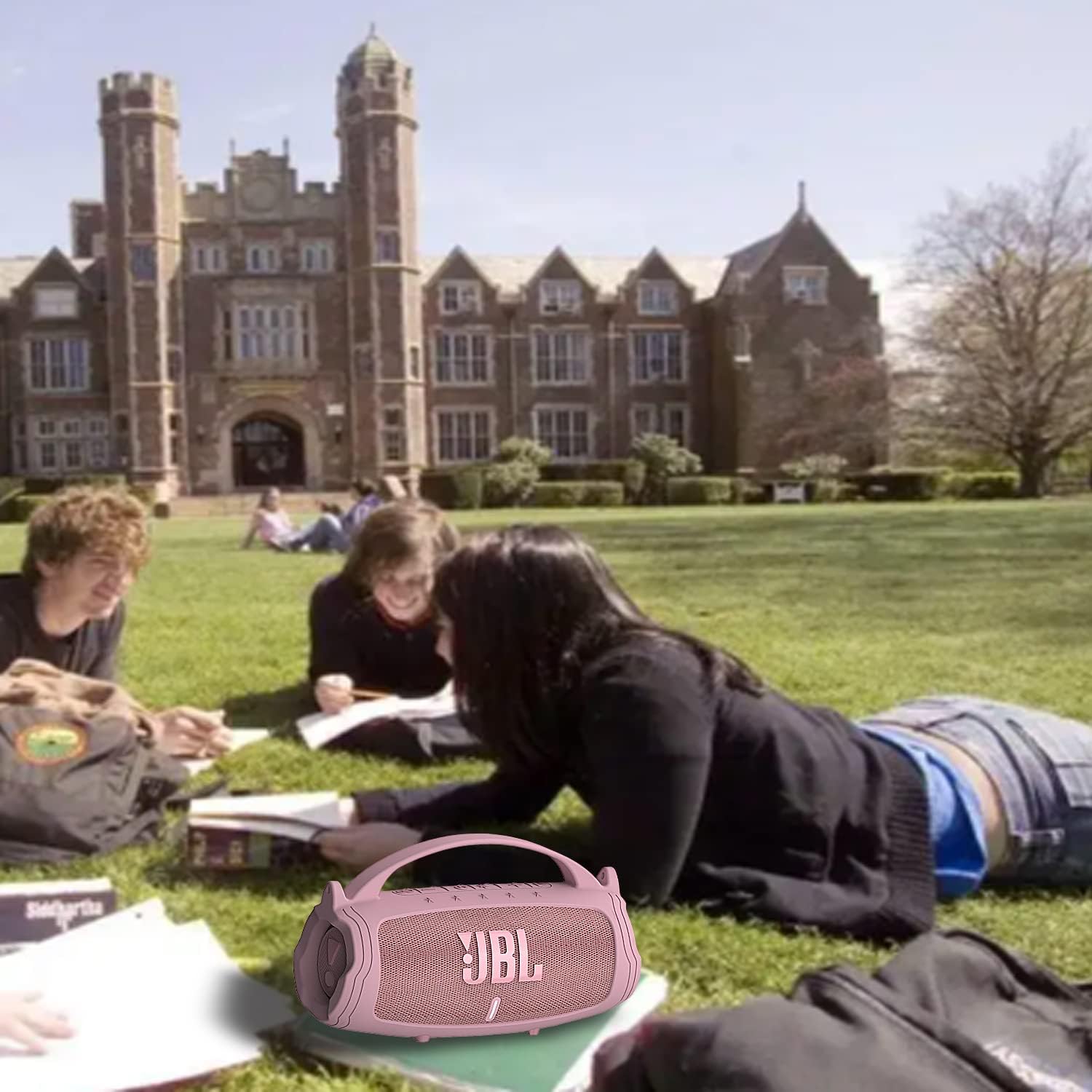 Silicone Cover Case Compatible with JBL Charge 4/5 Portable Bluetooth Speaker, Soft Skin Sleeve for JBL Charge 4/5 Bluetooth Speaker Accessories (Pink Case, NOT for Wi-Fi Version) - Image 7