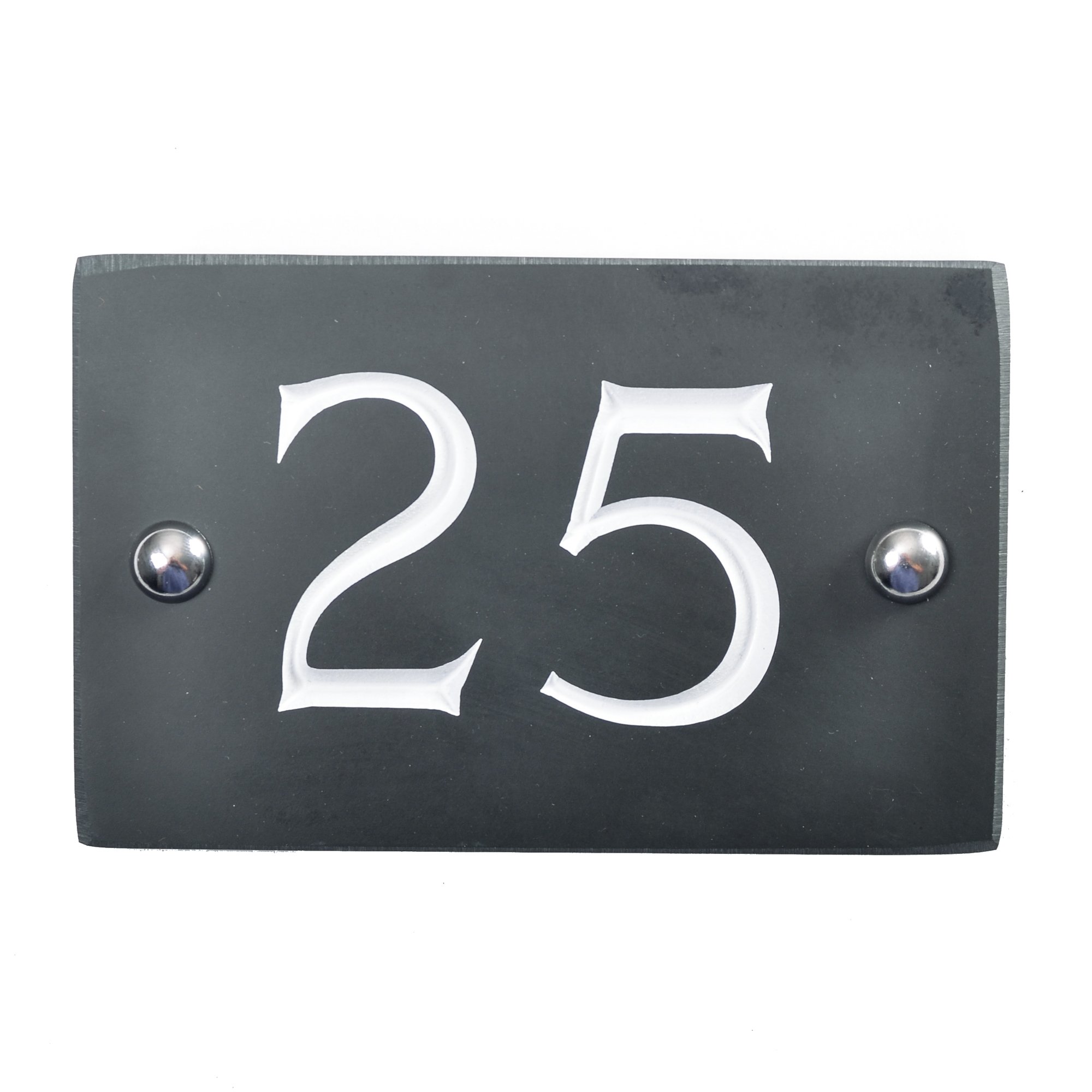 Slate Engraved House Number 25