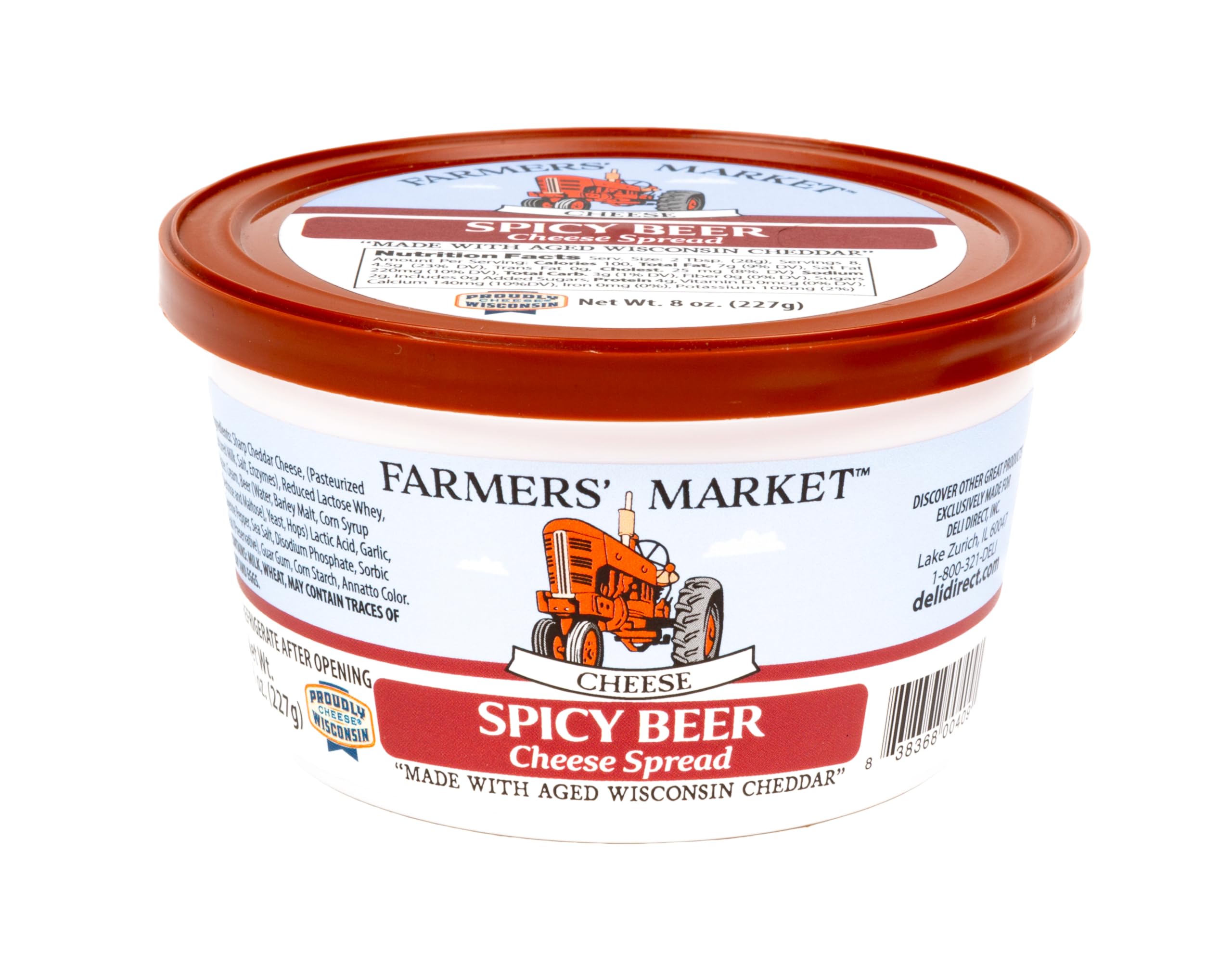 Cheese Spread, Shelf Stable, Wisconsin, Great as Snack Dips for Pretzels or Veggies, (1pk, Spicy Beer)