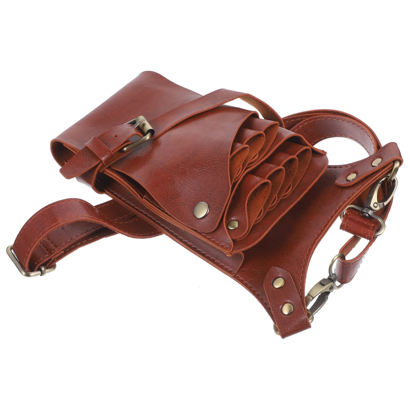 FOMIYES Scissor Holder Bag for Women Barber Organizer Pu Waist Pouch for Hair Clippers Tool Storage