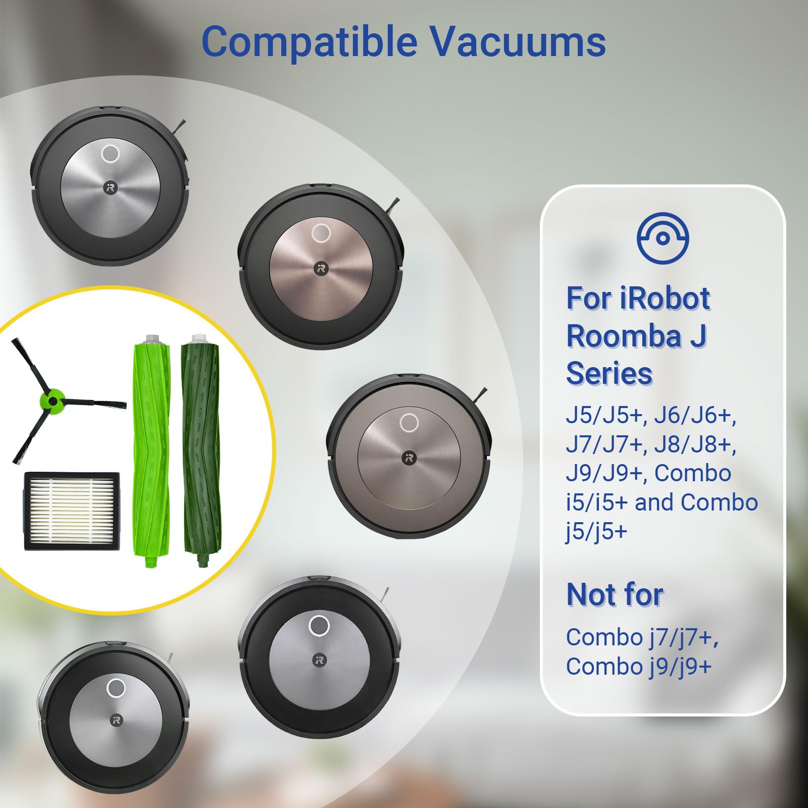 iRobot Roomba Combo j5 本体・セット　専用替え部品多数付属 Roomba Combo® J5: Robot Vacuum for Carpet, Wood