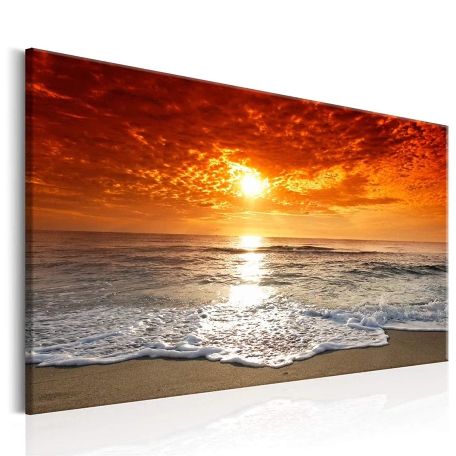 Broderie diamant 5D plage pour salon et decoration murale zen fait maison