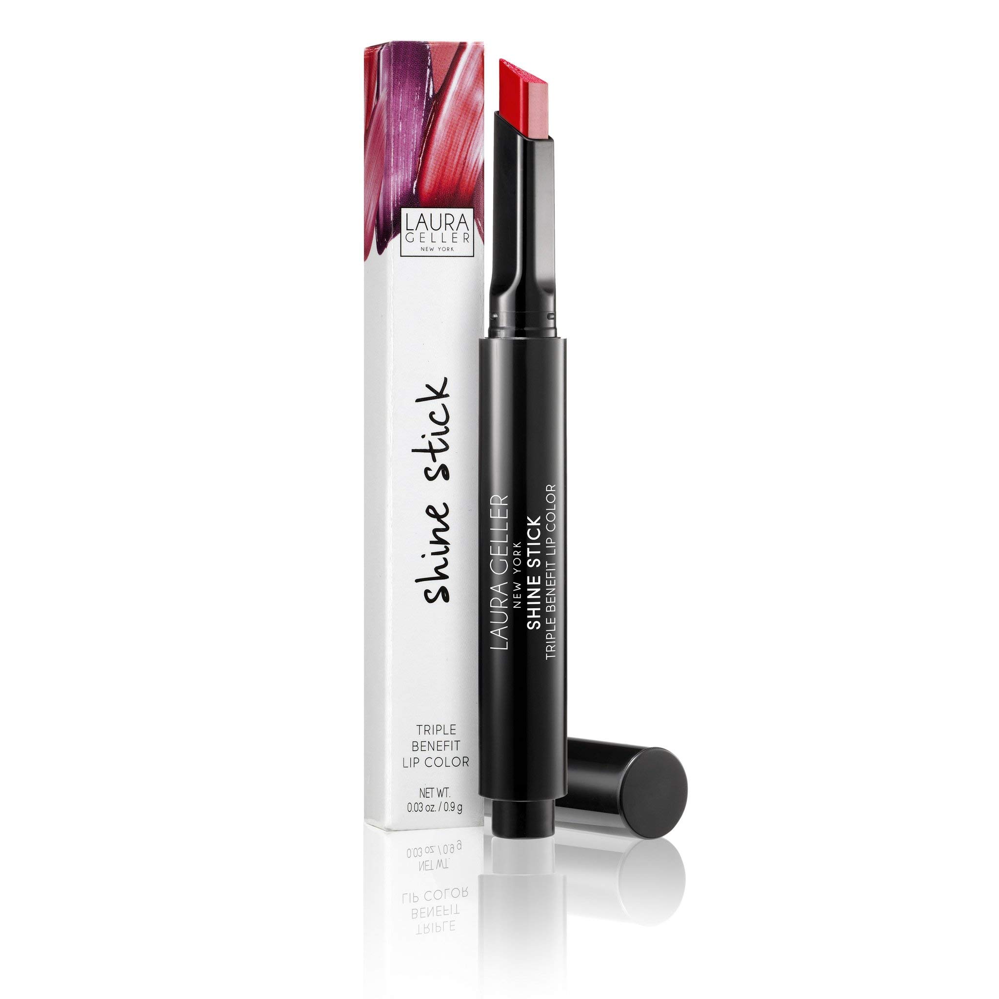LAURA GELLER NEW YORK Shine Stick Triple-Benefit Lip Color with Lipstick, Lip Gloss and Lip Balm Effect, Long Lasting - Image 2