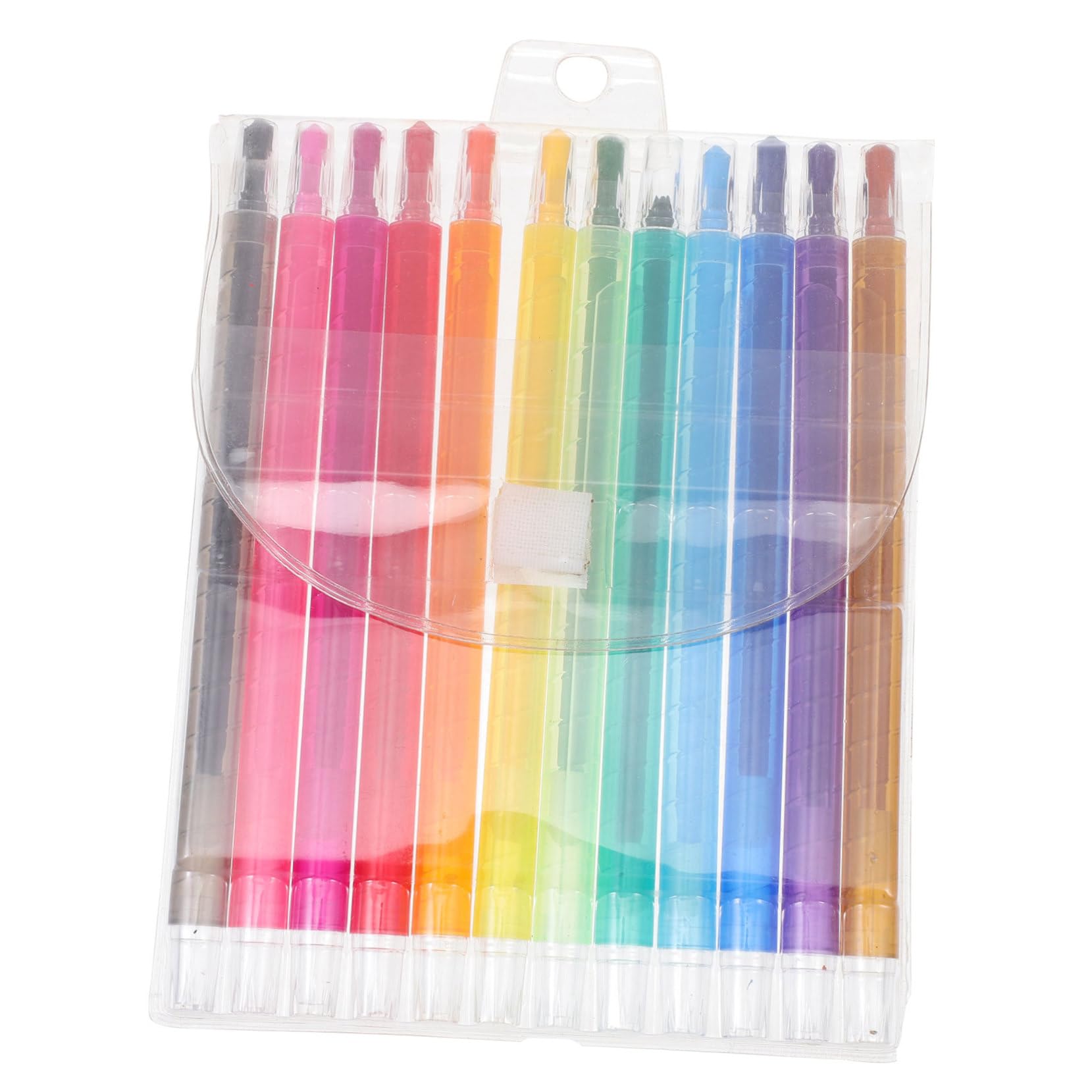 GRIRIW 12pcs Rotating Kids Crayons Set Oil Painting Pens Supplies for Kids Drawing Coloring Set for Toddlers