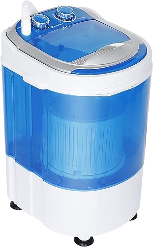 LEMY Mini lavadora de bebé portátil y compacta con capacidad de lavado de 8.8 libras, bañera individual, azul