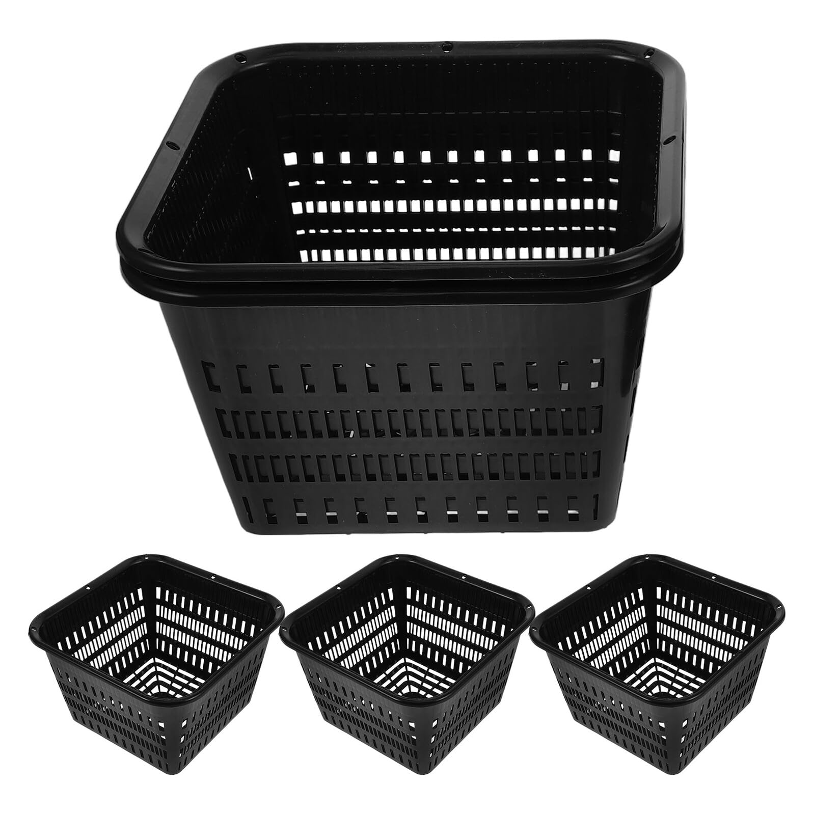 Pots filet réutilisables Lurrose lot de 4 paniers de plantation pour culture hydroponique