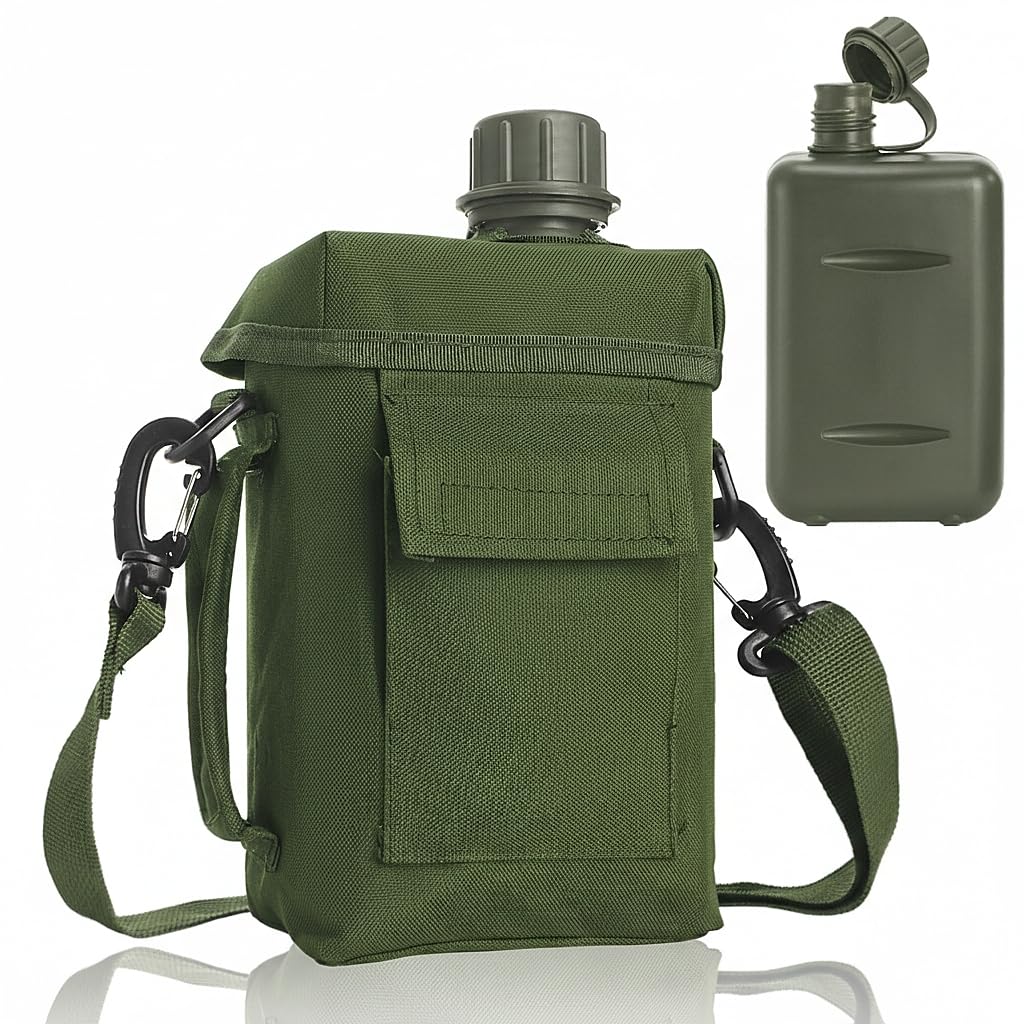 Amazon.com : ZOOFOX Tactical Water Bottle with Sleeve, Half Gallon