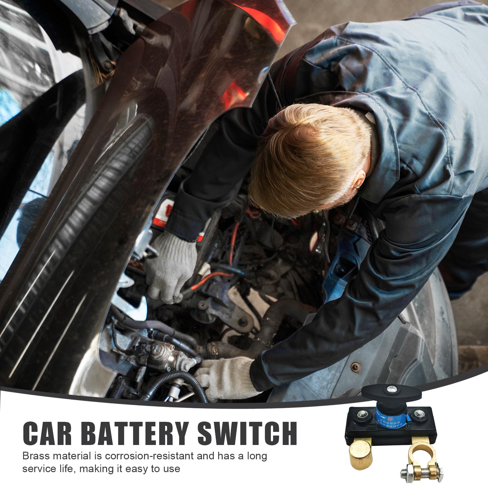 Stacca Batteria 12V 24V, Stacca Batteria per Auto, Stacca Batteria Moto Interruttore 12V Scollegamento della Batteria Accessori per l'interruzione di Corrente per Camion Camper Barca ATV