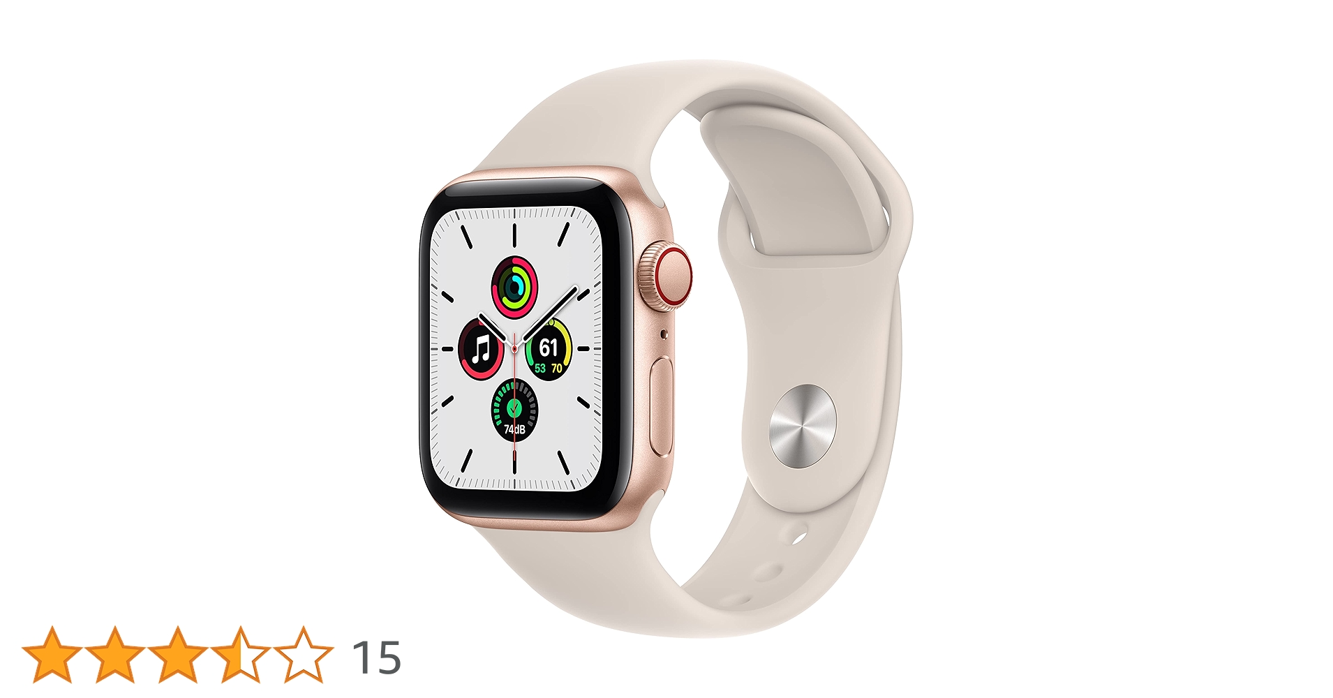 Apple - アップルウオッチ SE ゴールドアルミニウムケース40ミリ Amazon.com: Apple Watch SE (GPS + Cellular, 40mm) - Gold