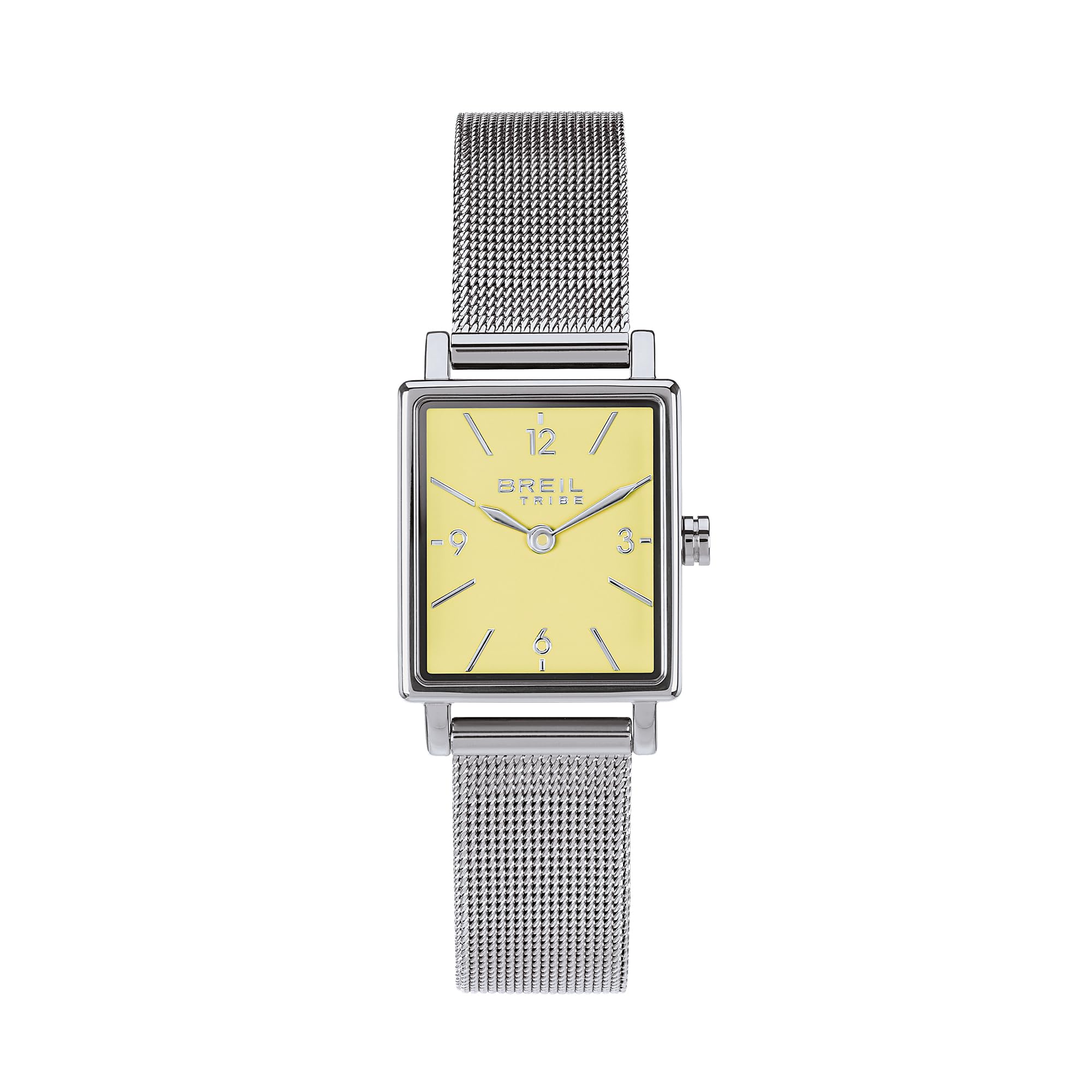 Breil, Collezione Dreamy Sorbet, Orologio Donna in Acciaio Ispirato ai Colori della Primavera, Cassa Rettangolare 20 x 23 mm, Bracciale Maglia Mesh, Vetro Minerale, Chiusura a Scorrimento