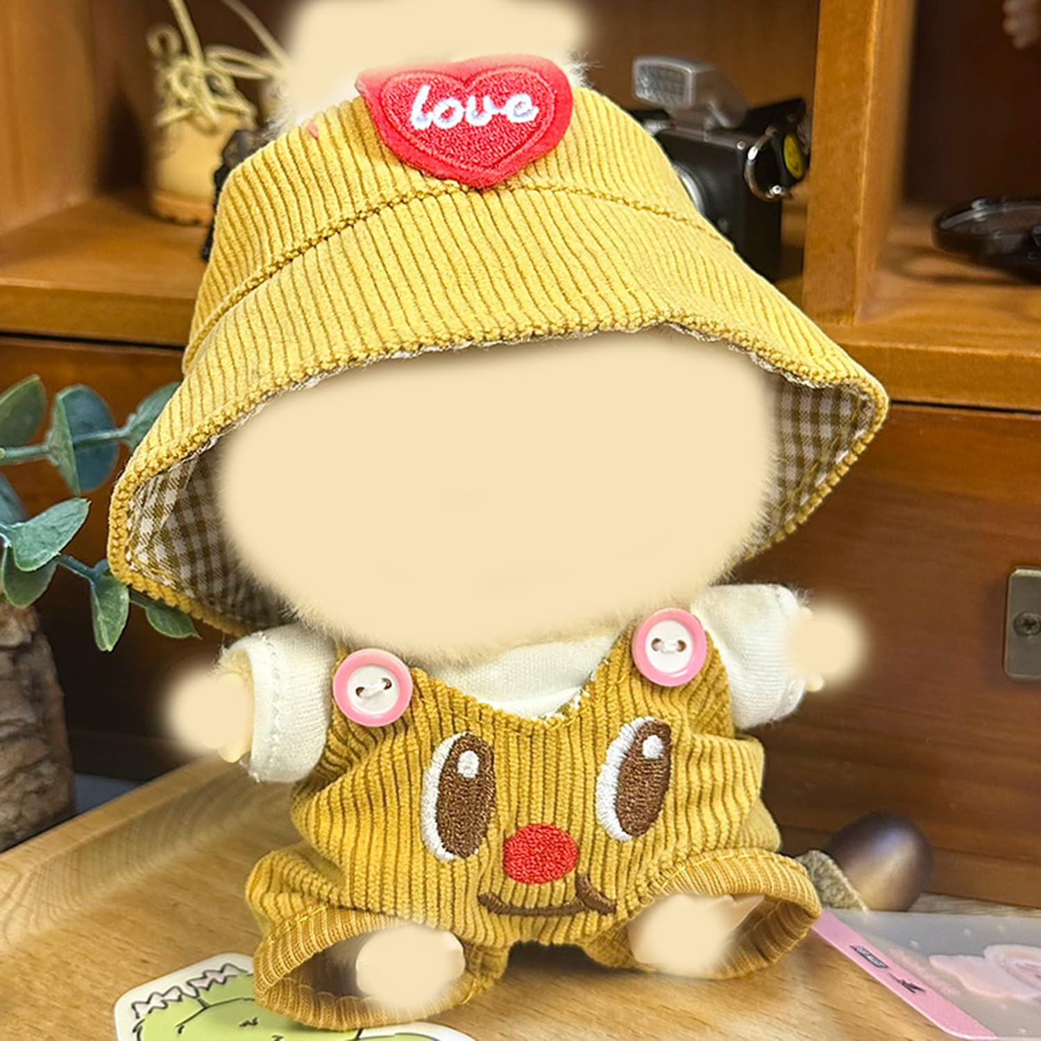 Clothes for 17cm Dolls Lovely Clothing Accessories(No Dolls Only Clothes), Cute Love Shape Outfit Suitable for 6.69inch (17cm) Doll Soft Clothing