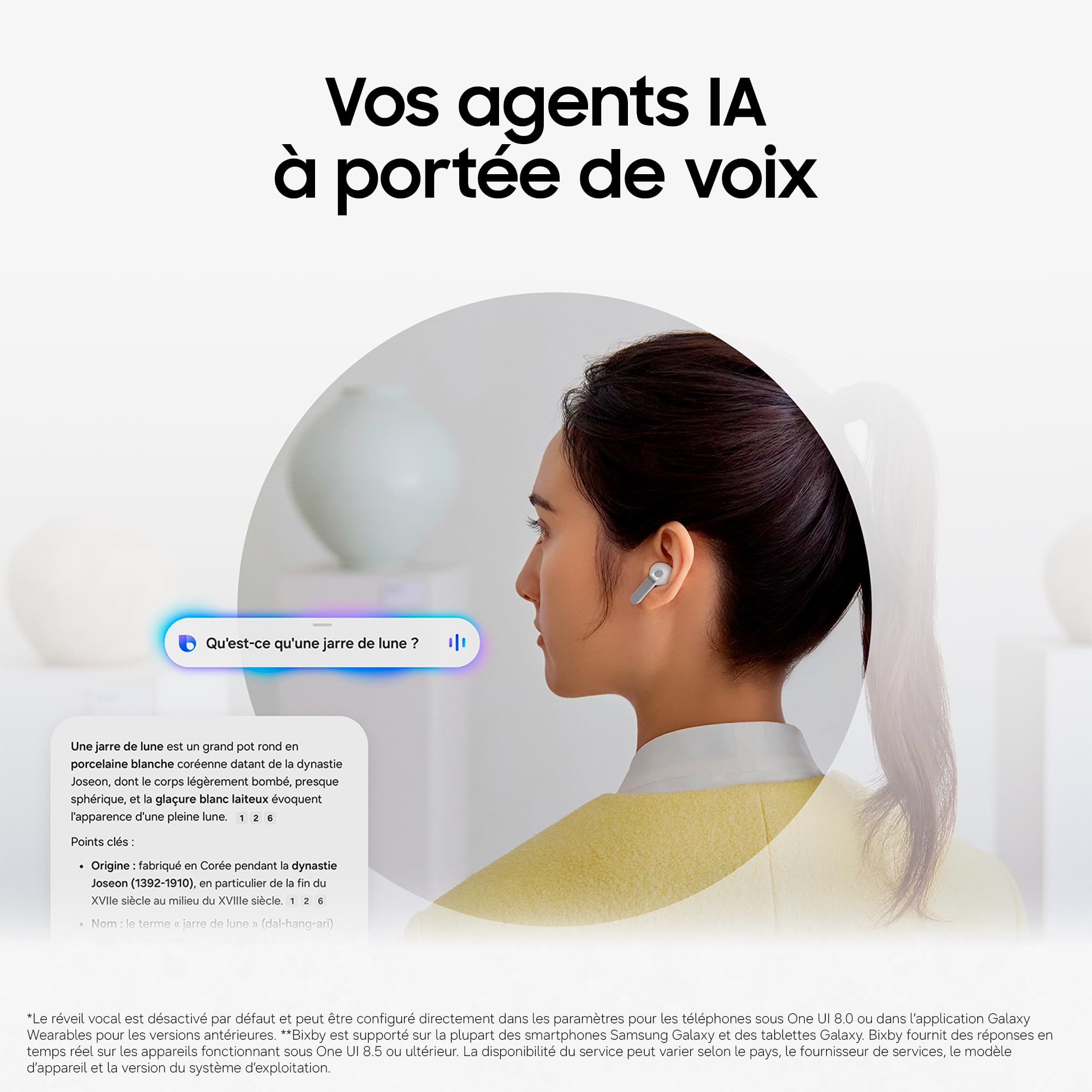 Samsung Galaxy Buds4 Pro, Écouteurs Bluetooth sans Fil, Son Hi-FI de qualité Studio, Double Haut-Parleur, Appels Ultra clairs, Audio 360, Réduction de Bruit Adaptative, Chargeur Secteur Inclus, Noir